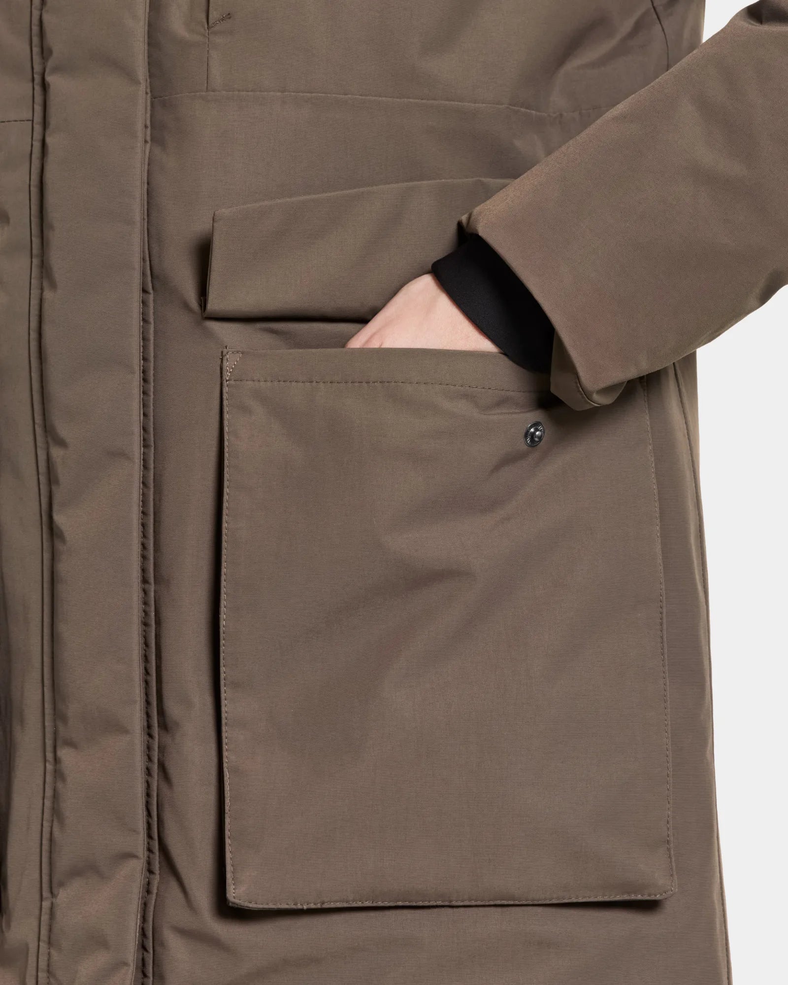 Leya Long Parka - Mocha Brown