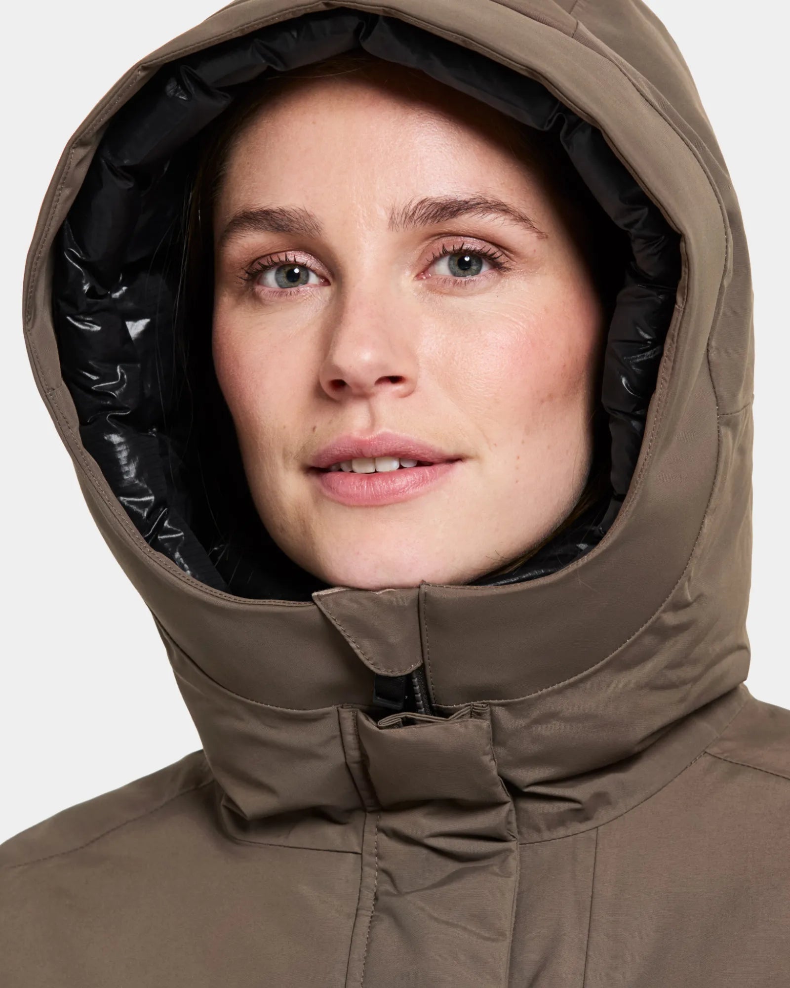 Leya Long Parka - Mocha Brown