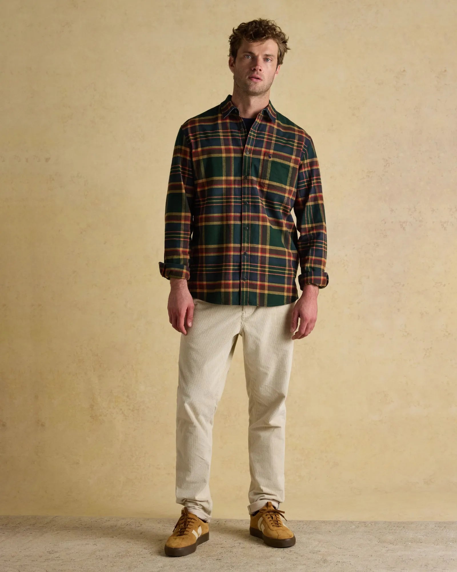 Brushed Flannel Shirt - Green