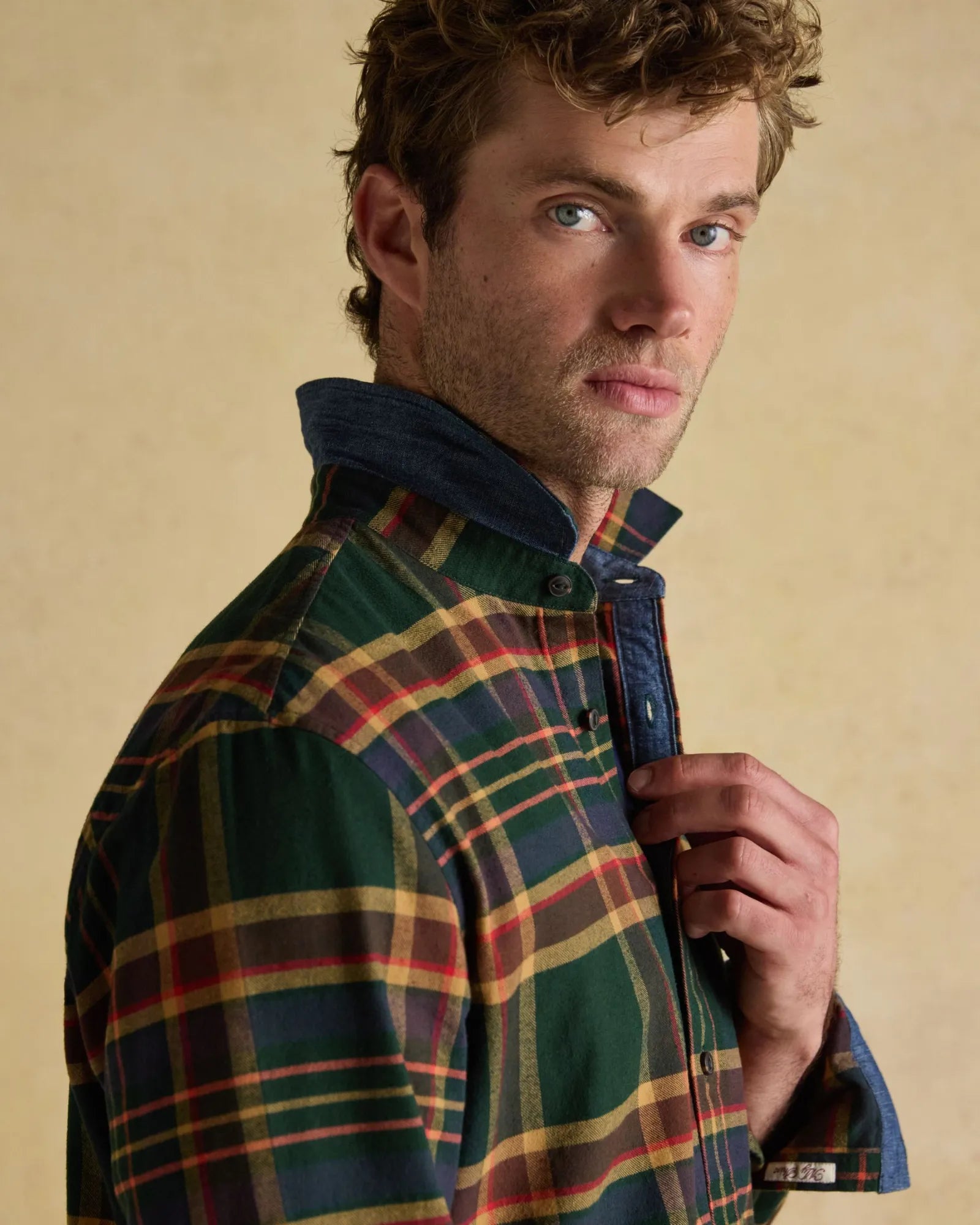Brushed Flannel Shirt - Green