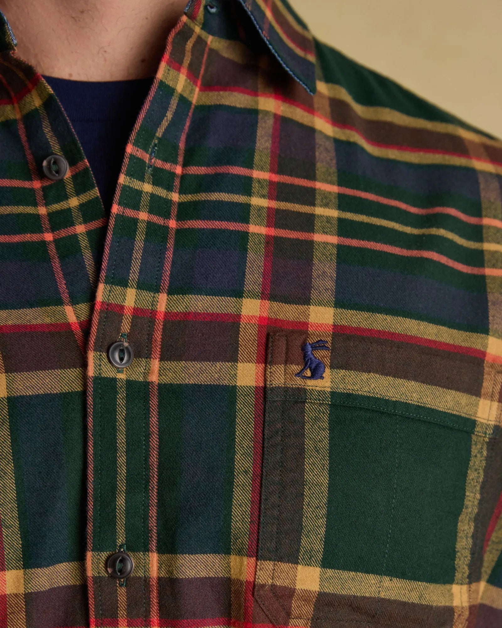 Brushed Flannel Shirt - Green