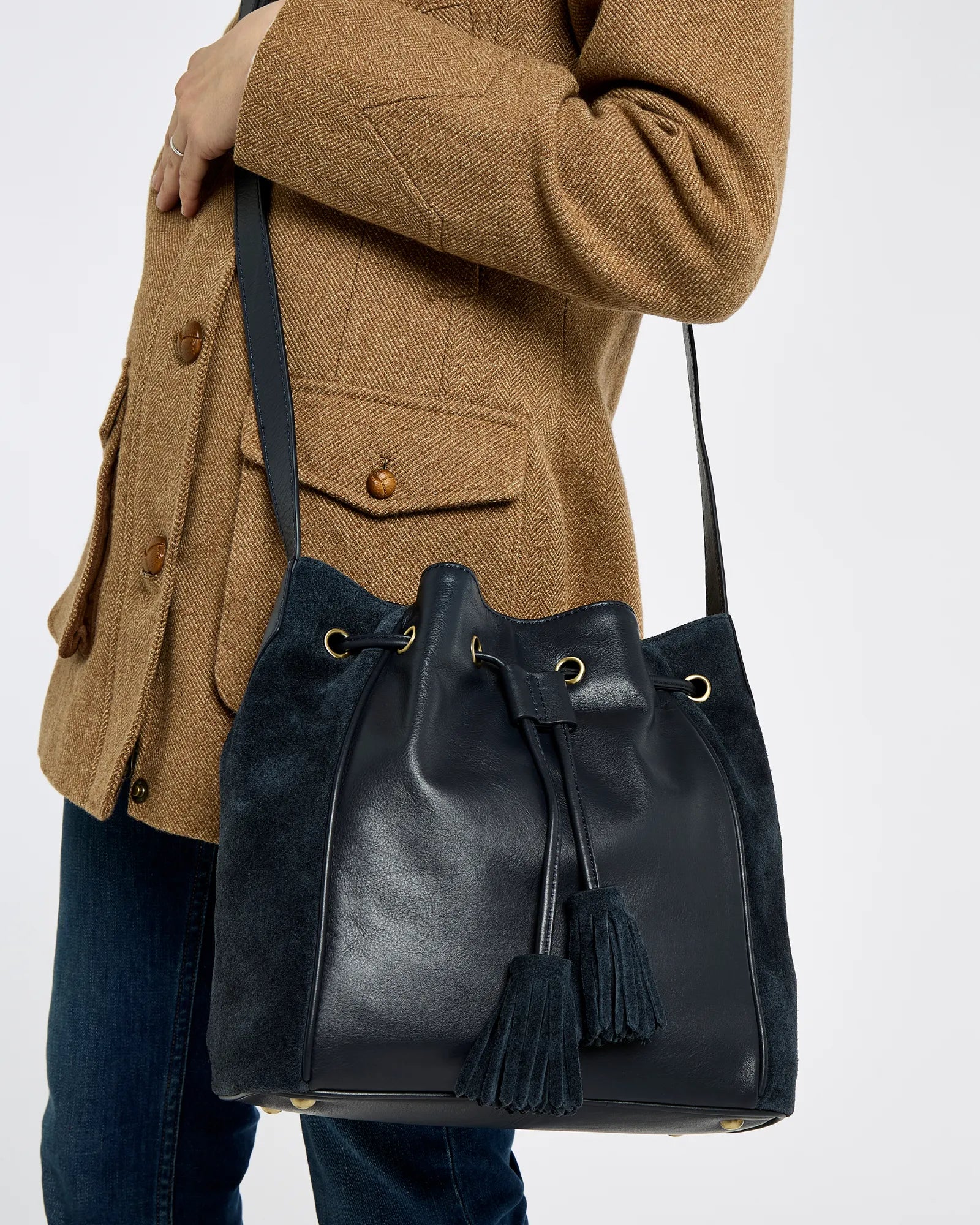Doonbeg Bucket Bag - Navy