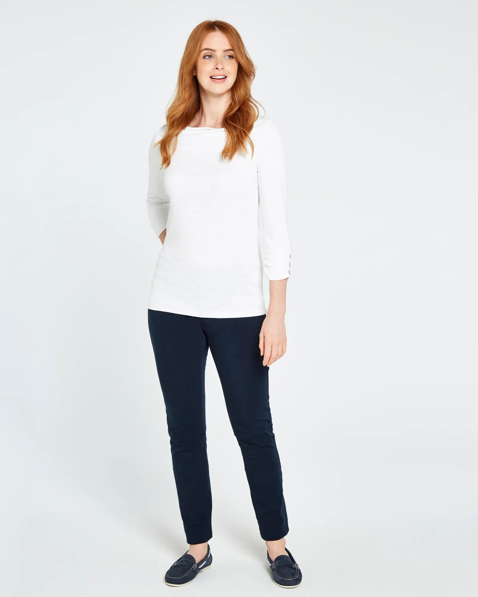 Hillgrove Cowl Neck Top - White