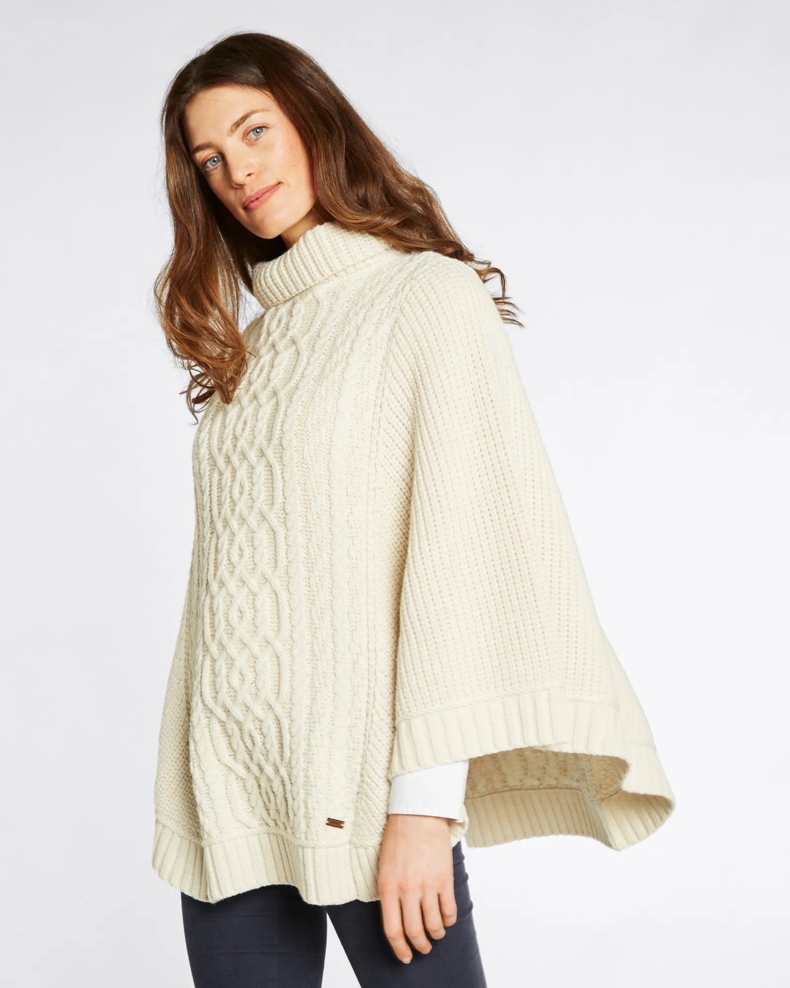Kilronan Poncho - Cream