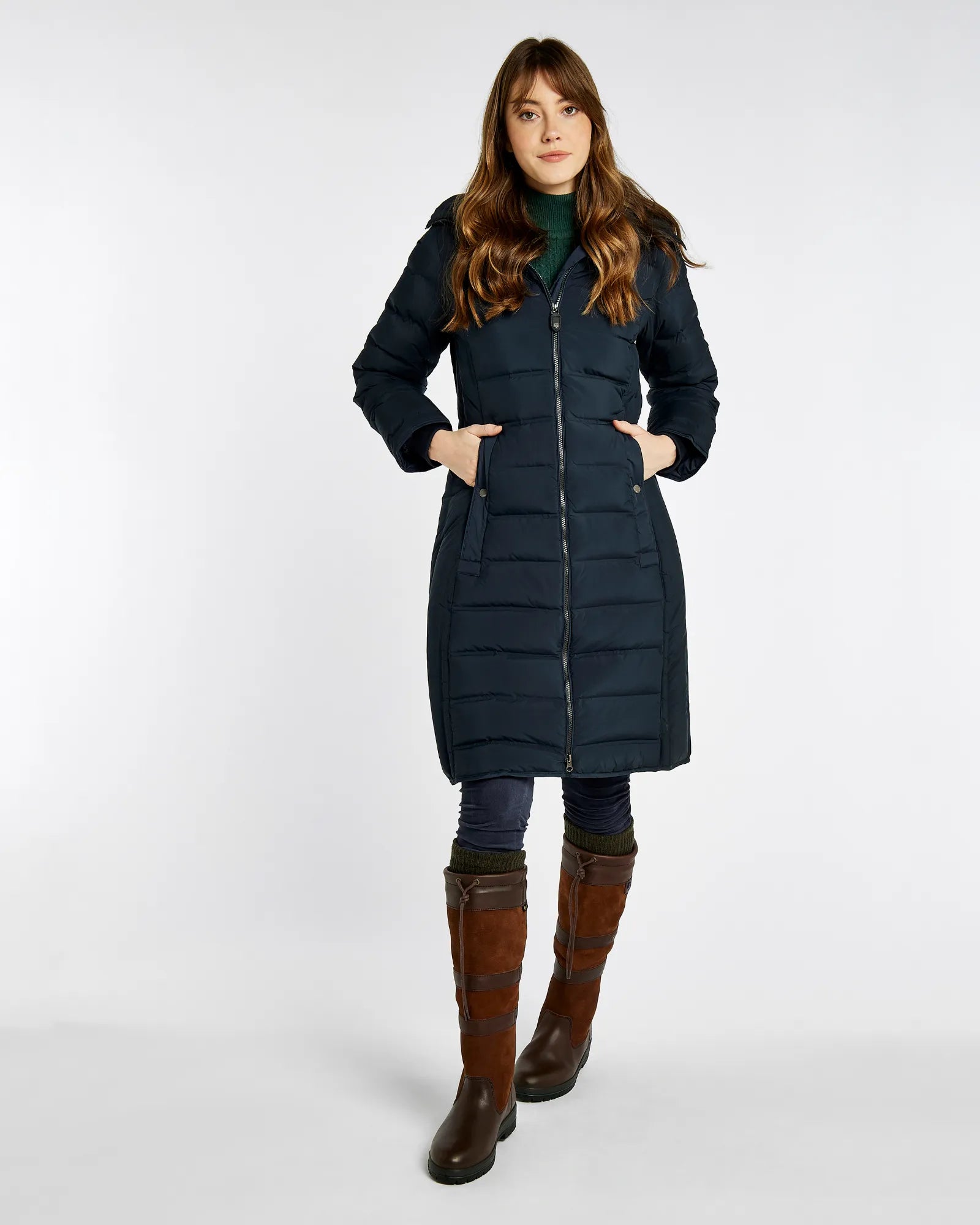 Meyers Long Length Coat - Navy