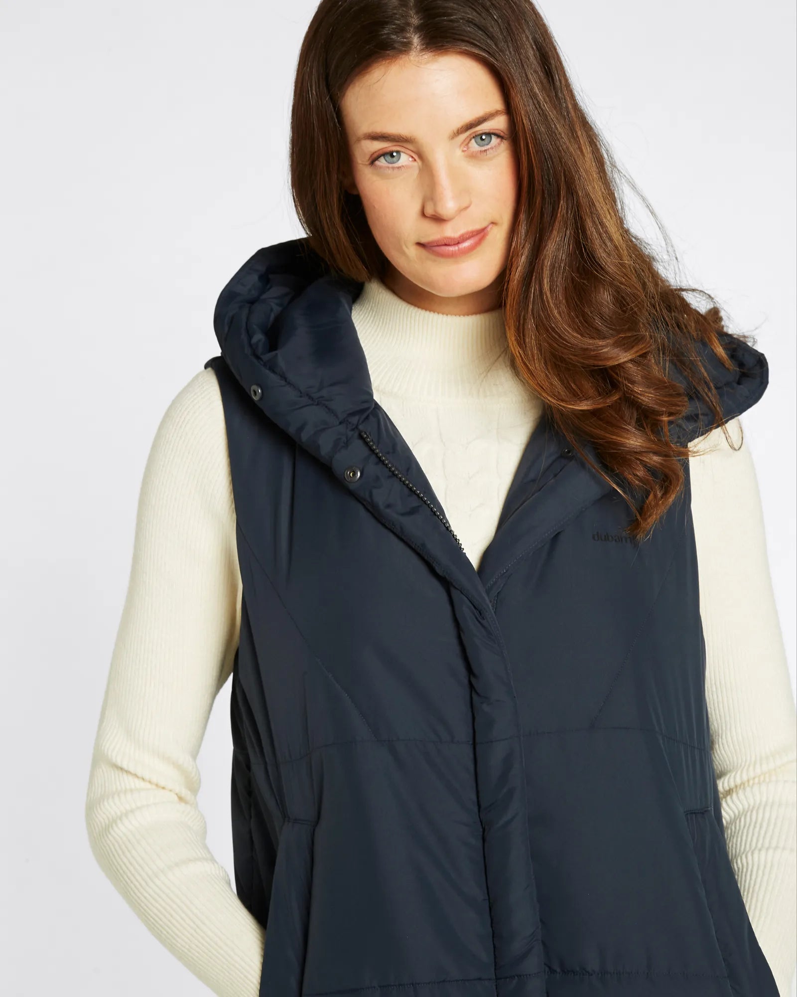 Ryan Women's Hooded Gilet - Navy