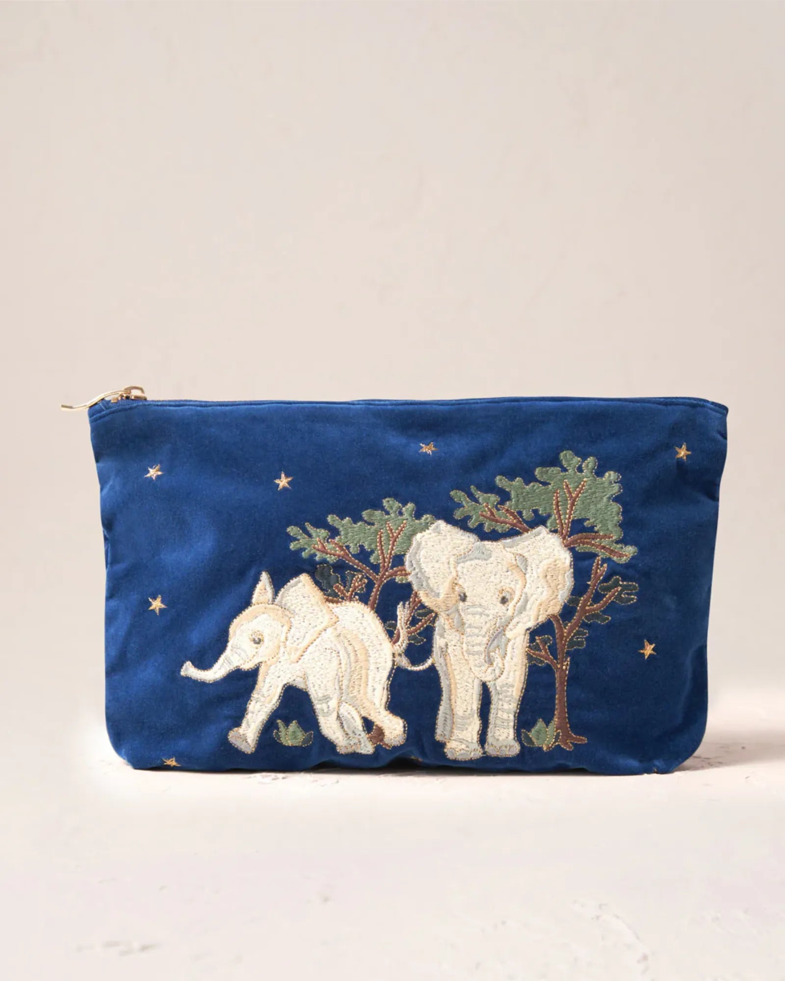 Baby Elephant Conservation Everyday Pouch - Cobalt