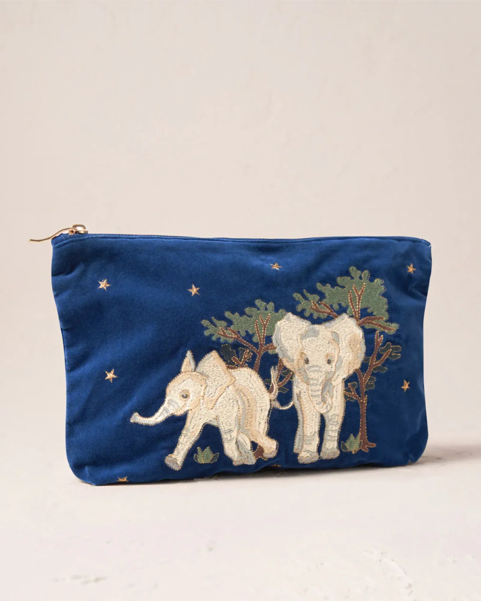 Baby Elephant Conservation Everyday Pouch - Cobalt
