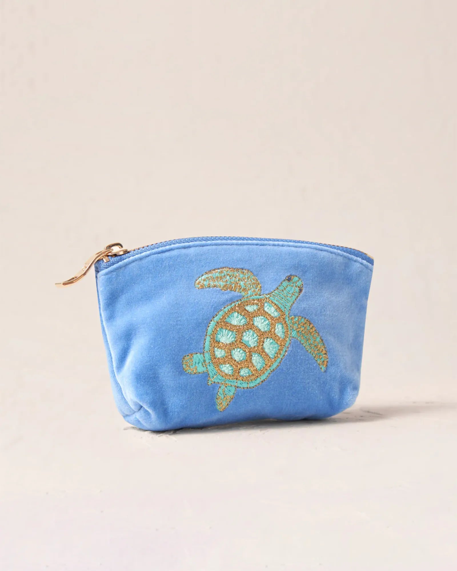 Turtle Conservation Coin Purse - Caribbean Blue