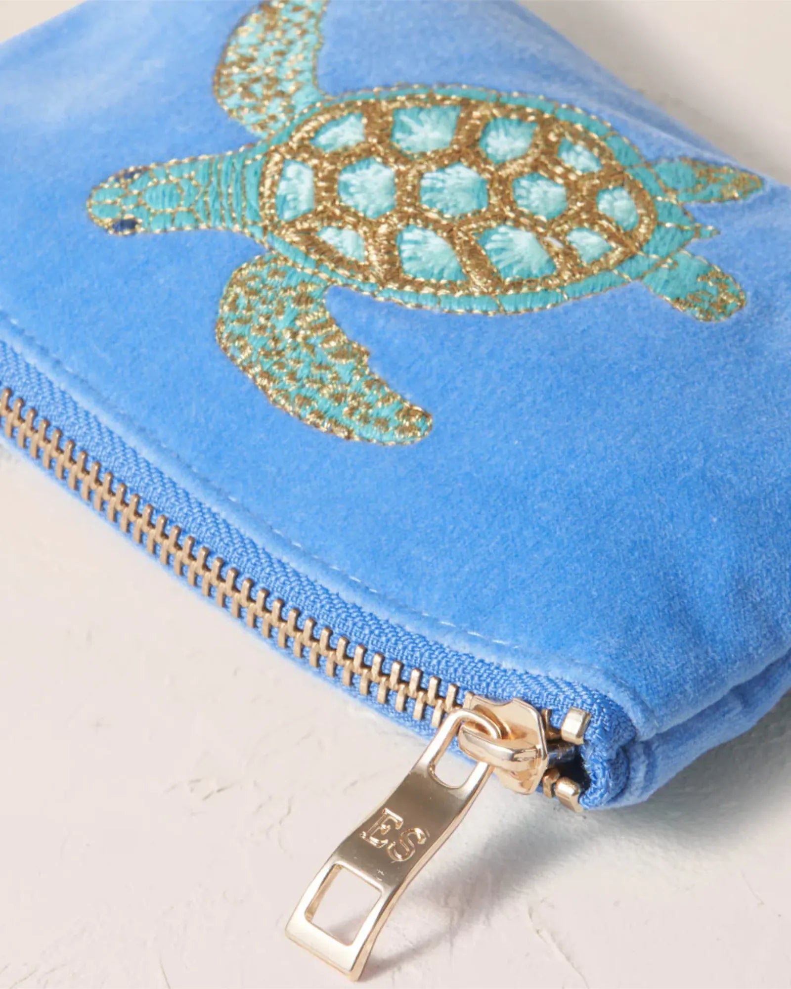 Turtle Conservation Coin Purse - Caribbean Blue