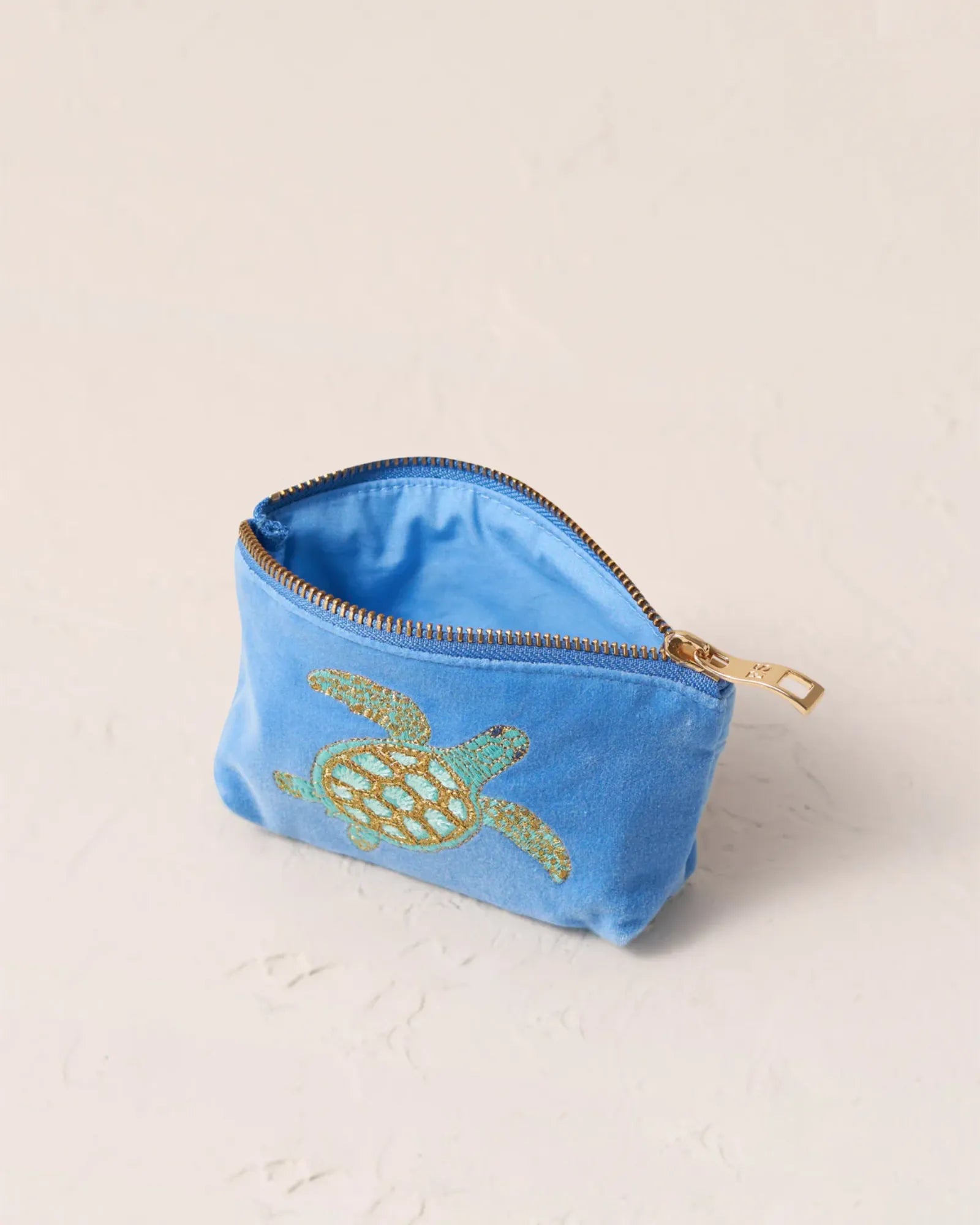 Turtle Conservation Coin Purse - Caribbean Blue