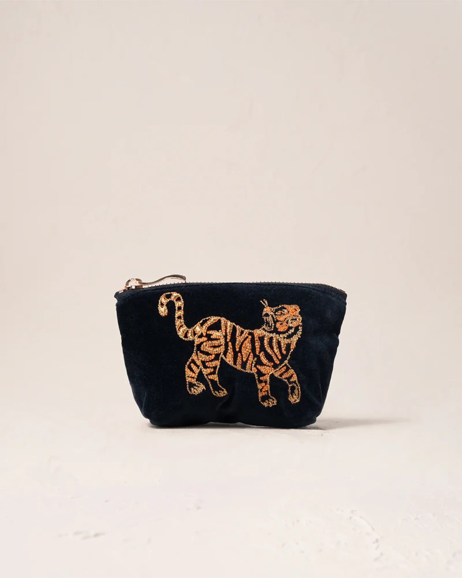 Wild Tiger Coin Purse - Charcoal