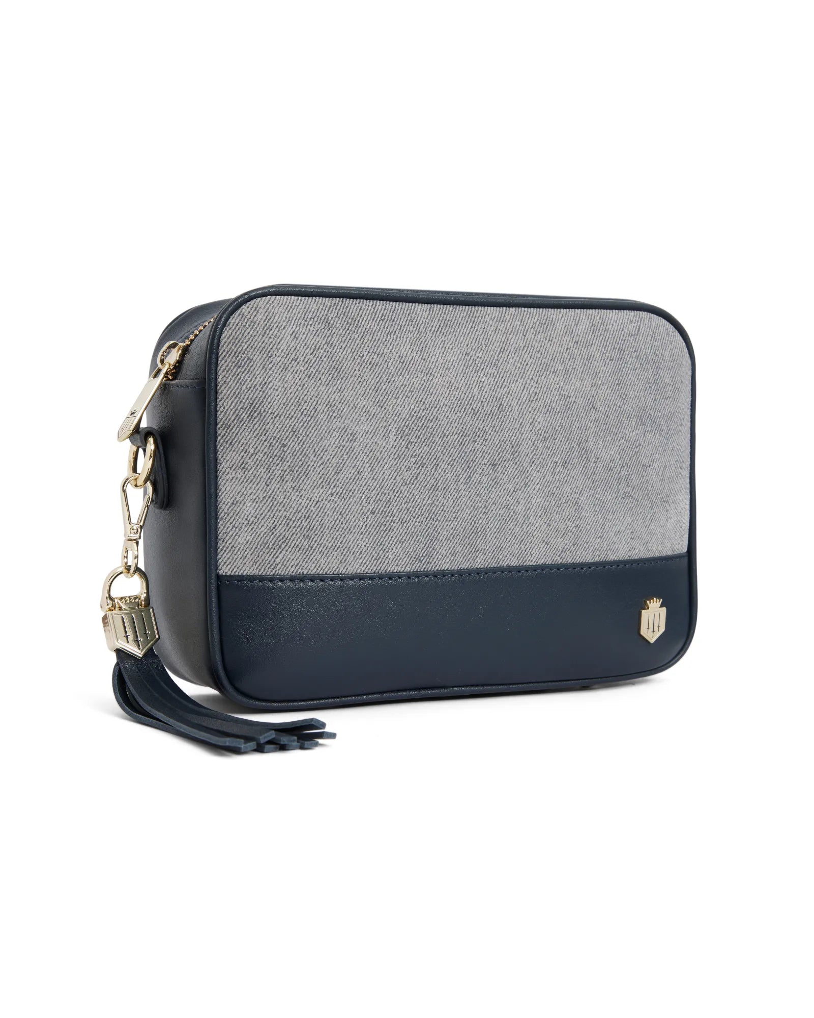 Finsbury Cross Body Bag - Denim Suede