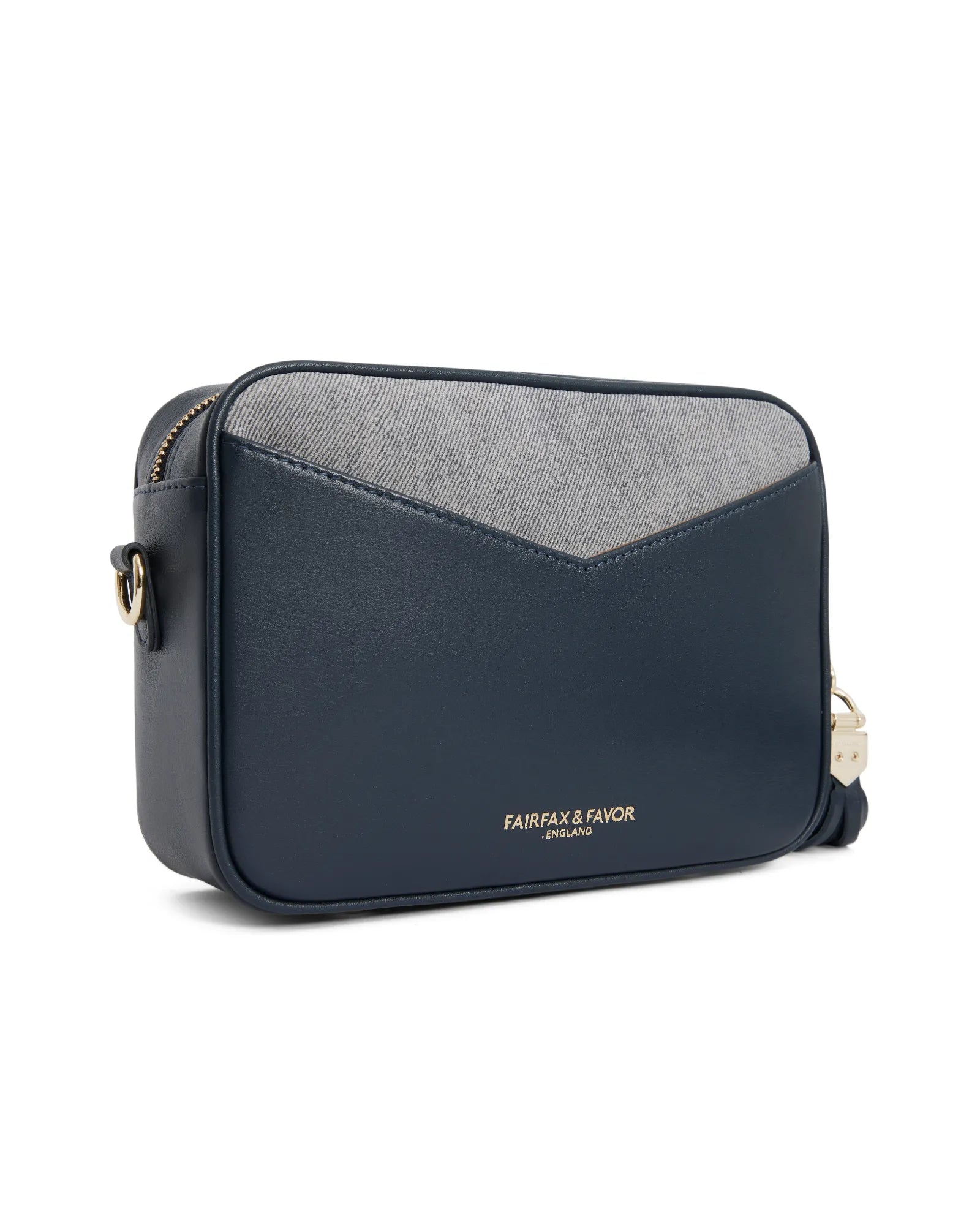 Finsbury Cross Body Bag - Denim Suede