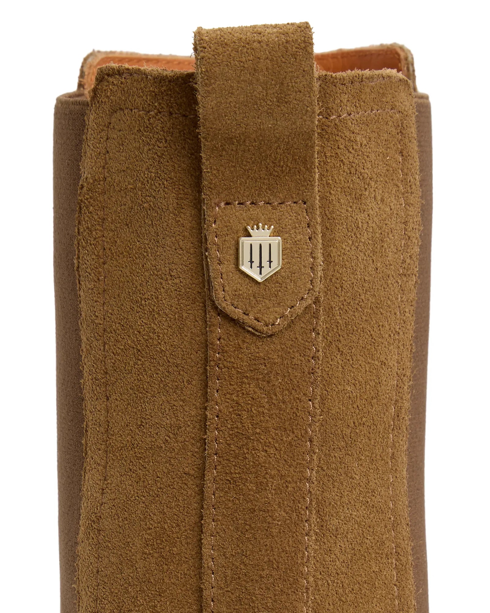 Heeled Boudica Ankle Boot - Tan Suede