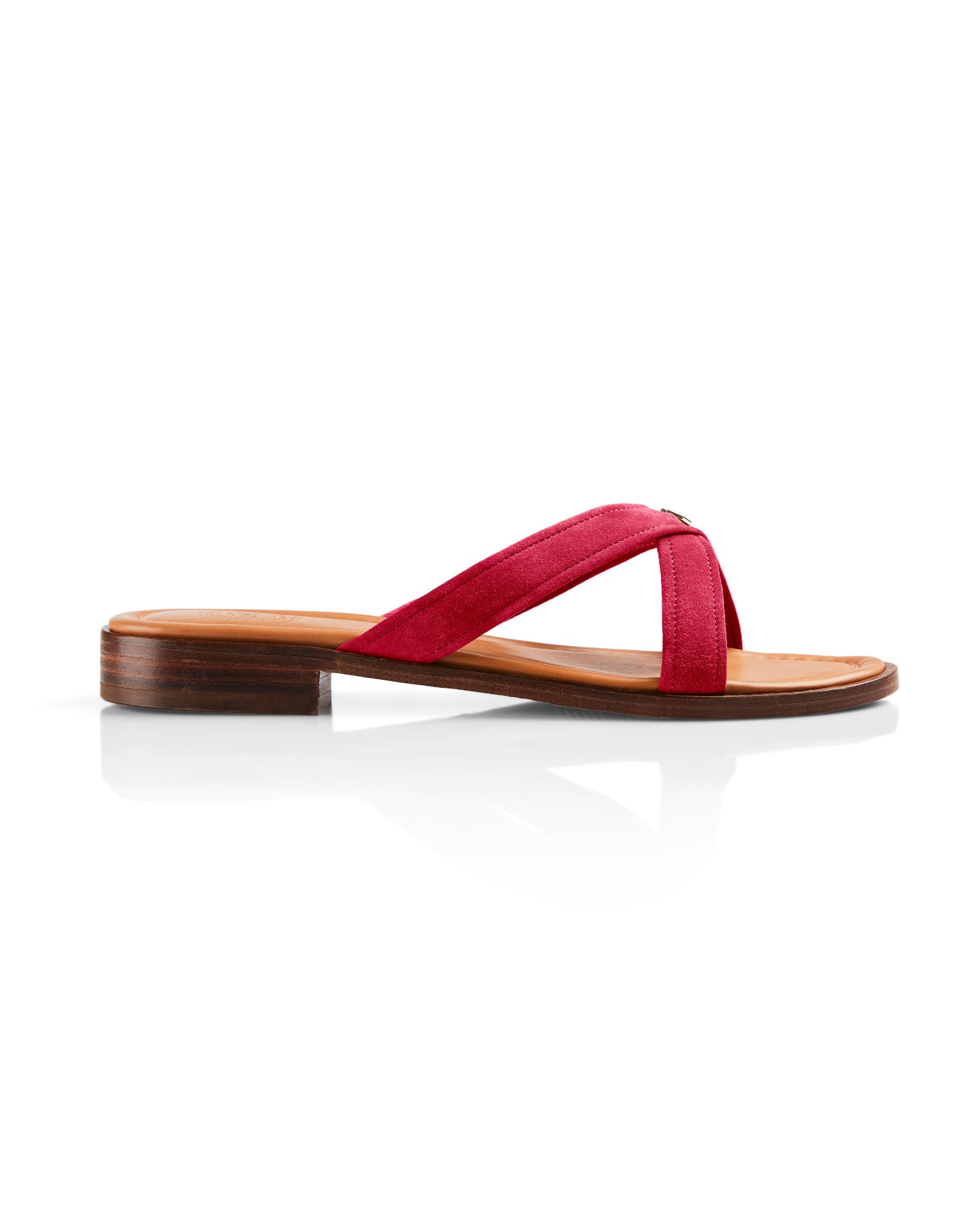 Holkham Sandals - Cherry Suede
