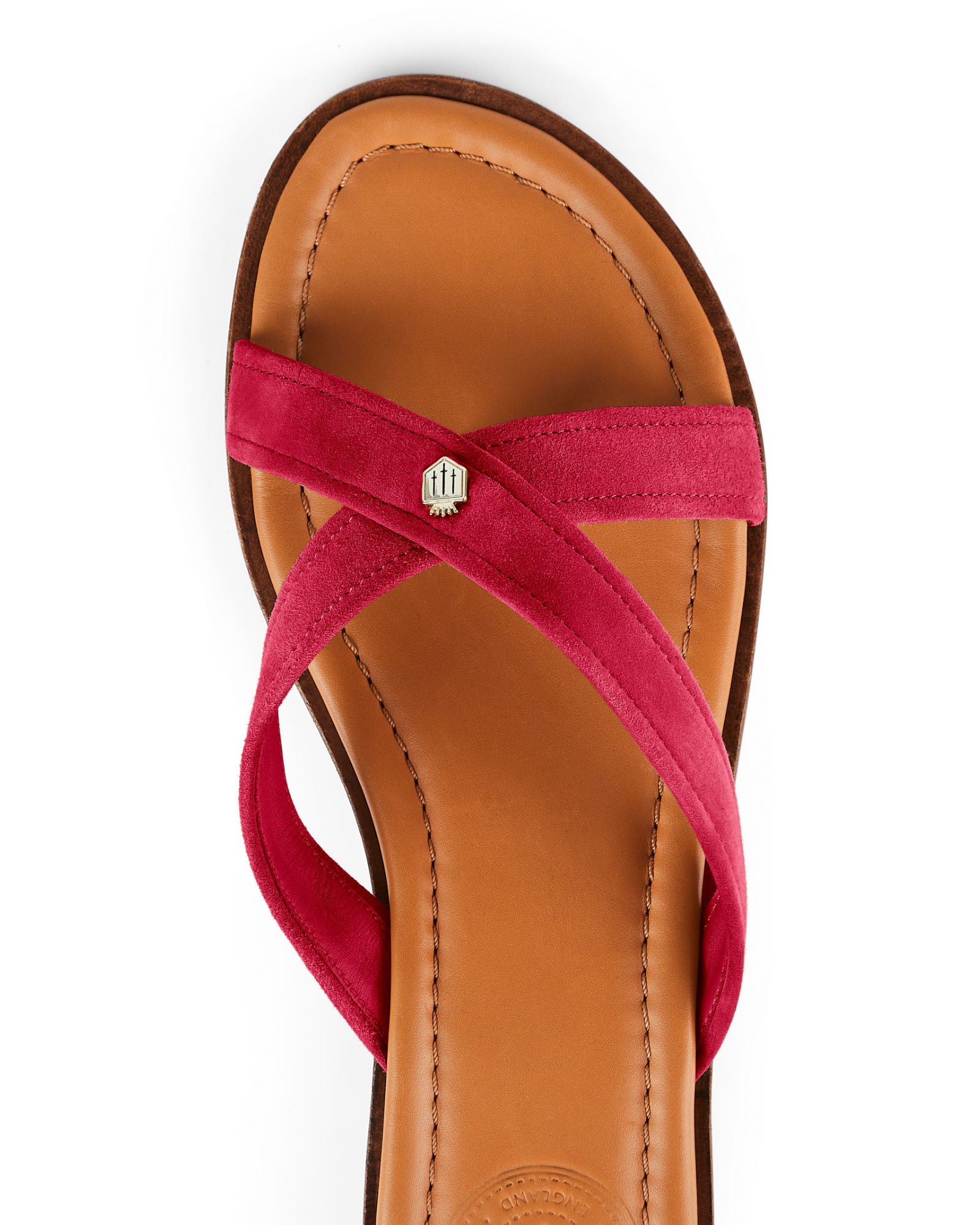 Holkham Sandals - Cherry Suede