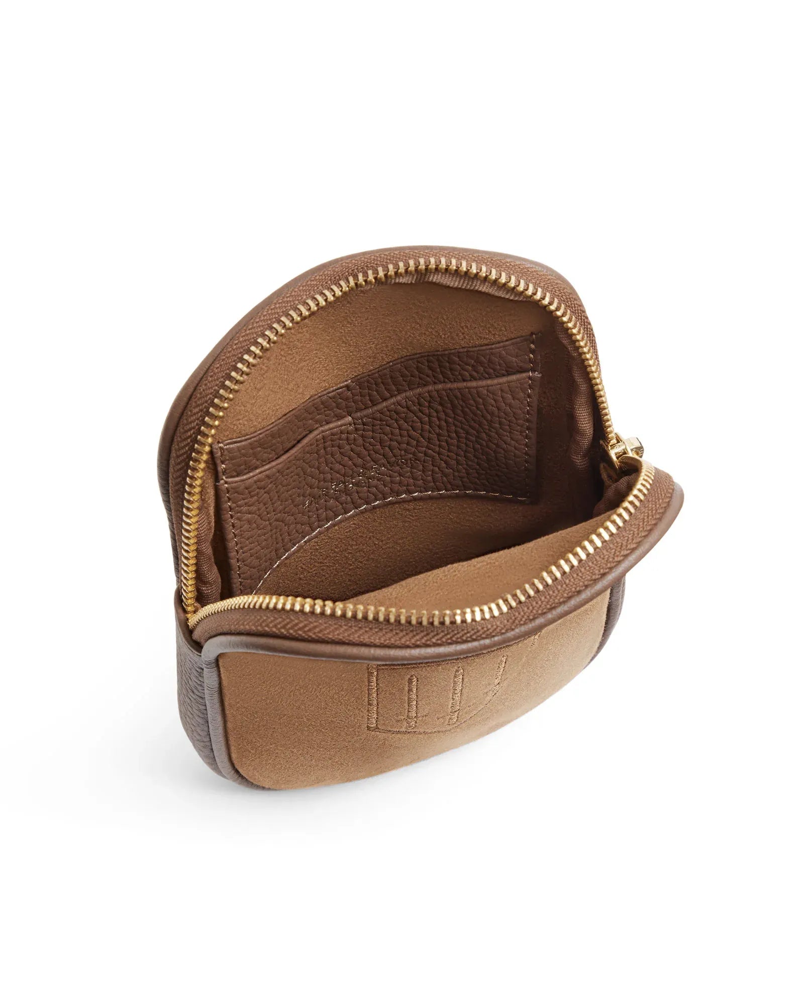 Mini Finsbury Cross Body Bag - Tan Suede