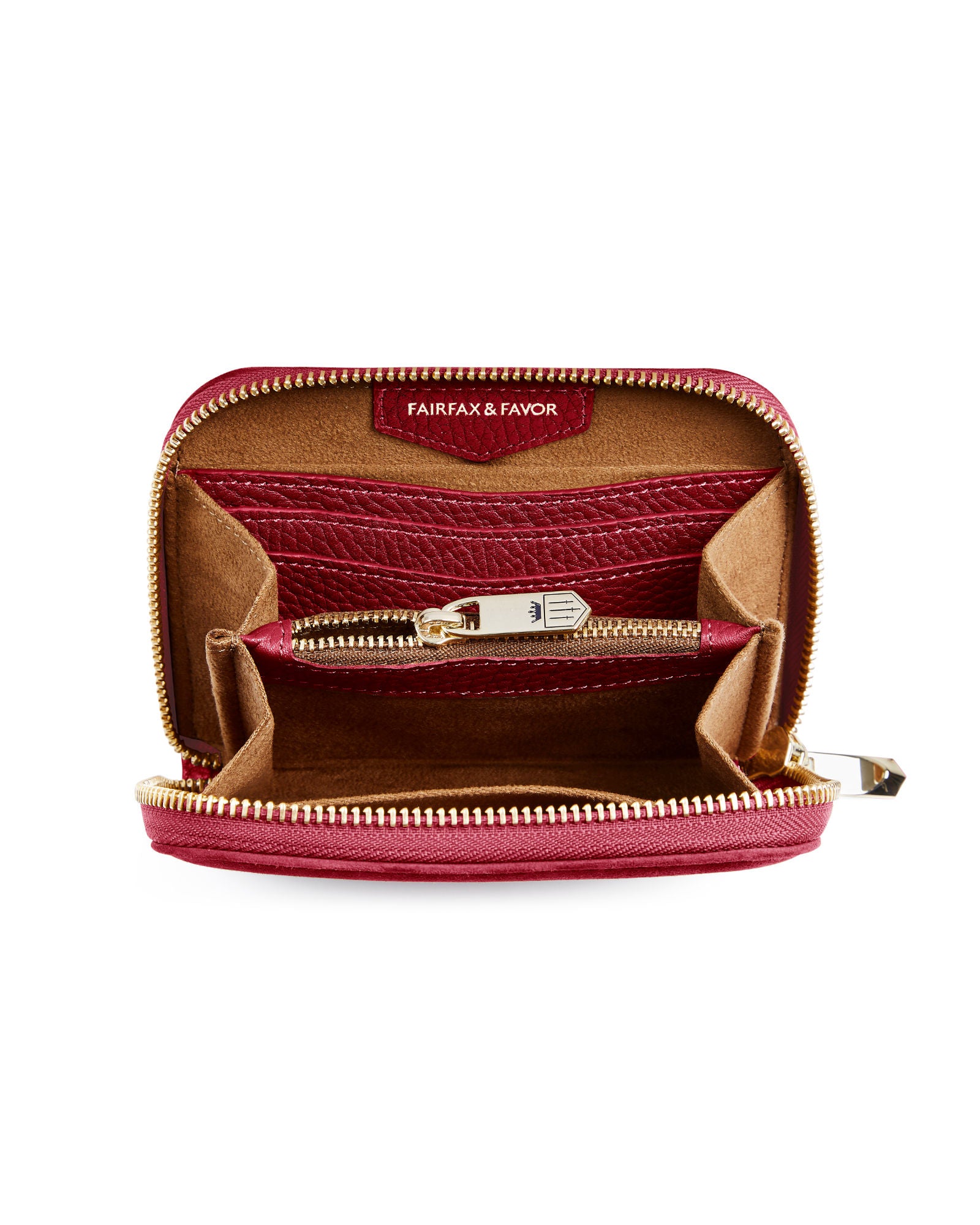 Mini Salisbury Purse - Cherry Suede