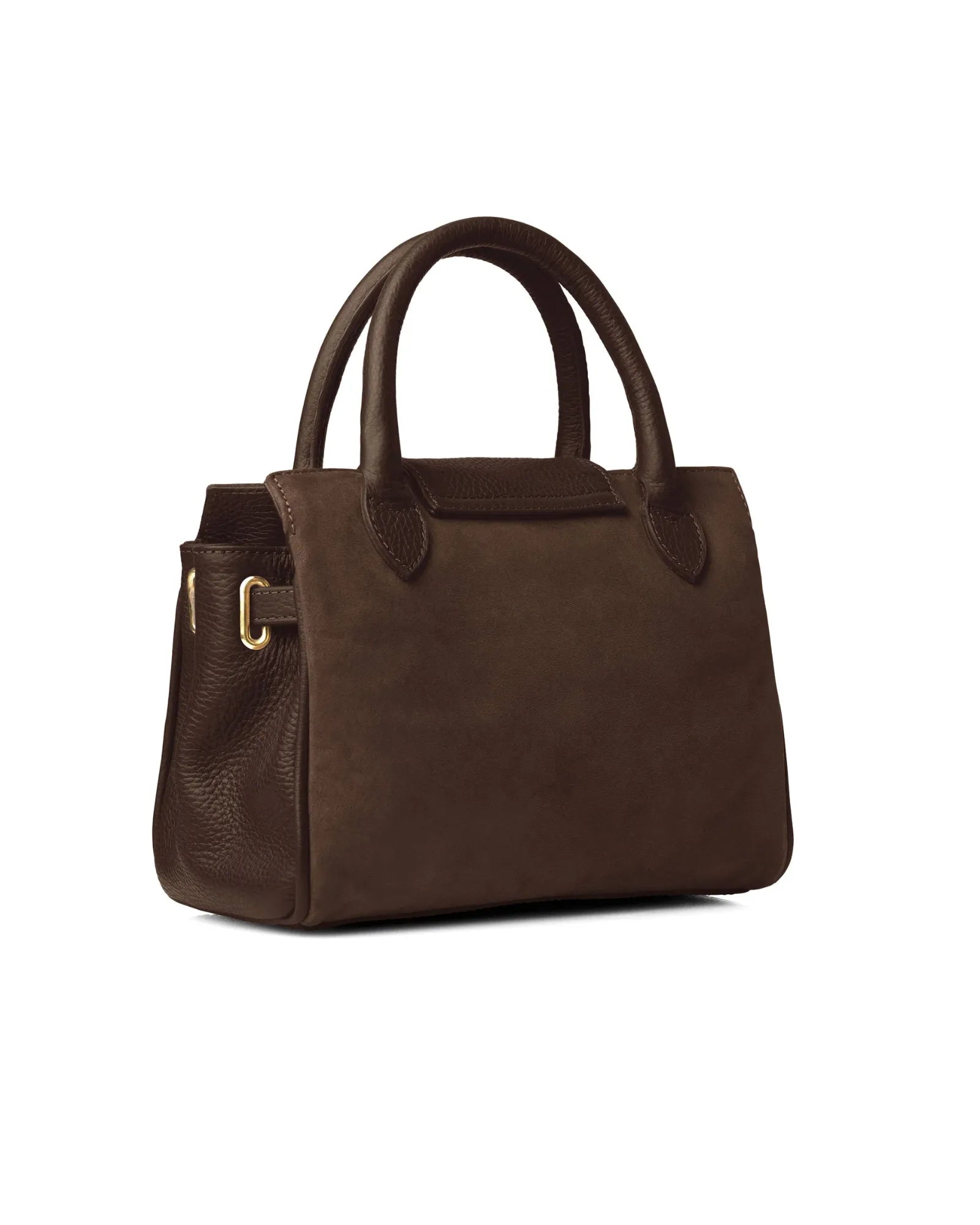 The Mini Windsor Handbag in Chocolate Suede