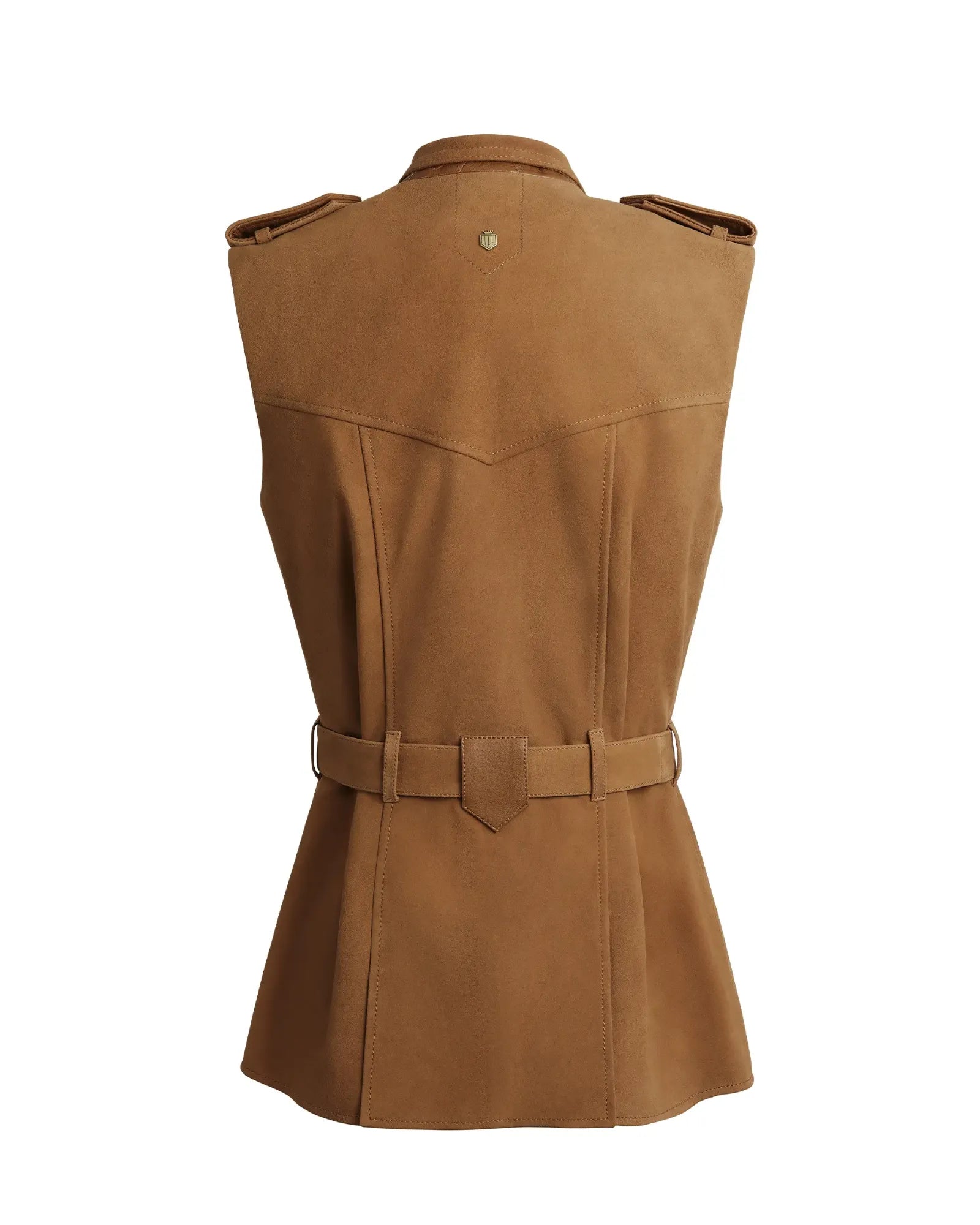 Primrose Gilet - Tan Suede