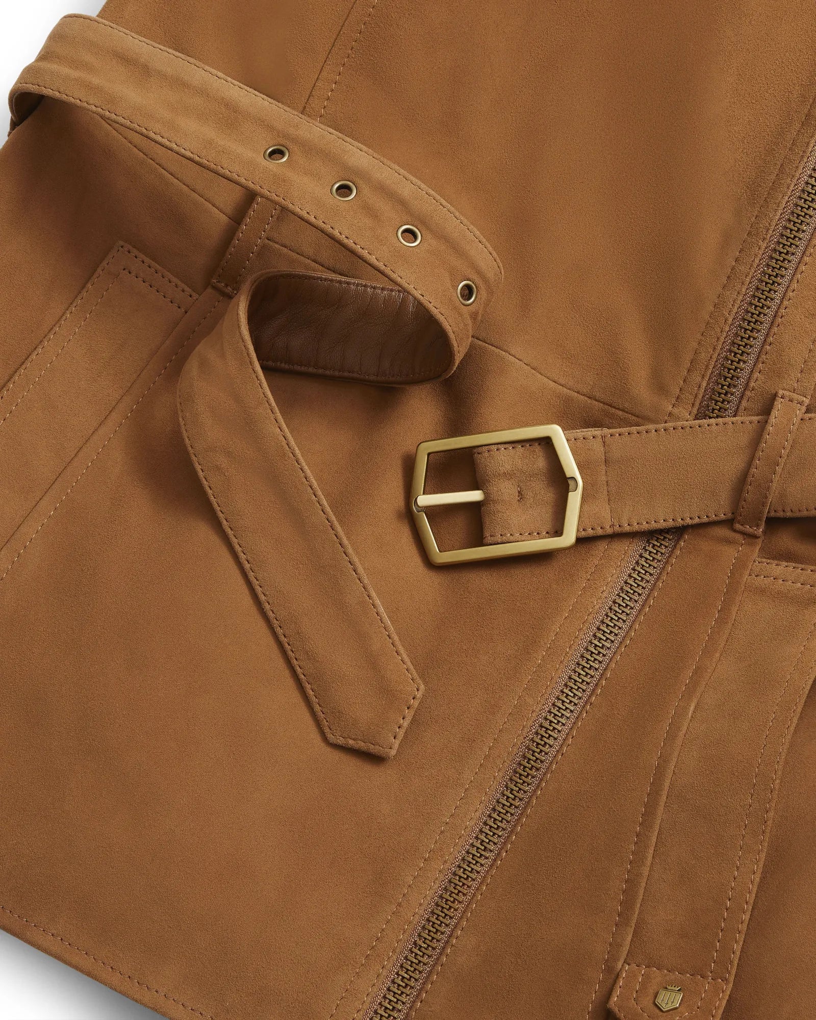 Primrose Gilet - Tan Suede
