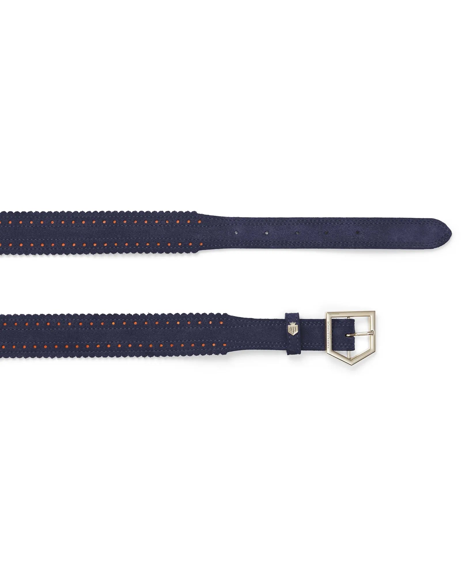 The Regina Belt in Navy Suede