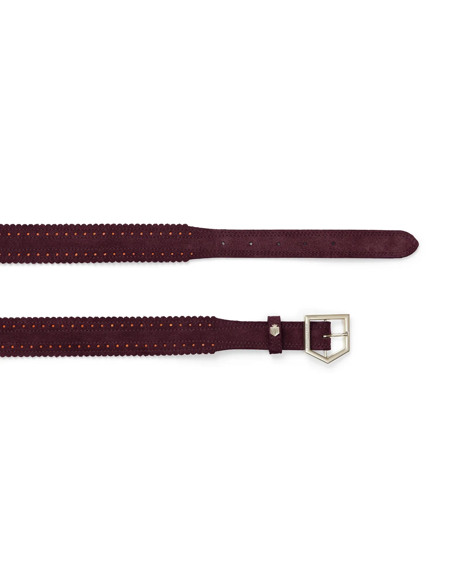 The Regina Belt in Plum Suede