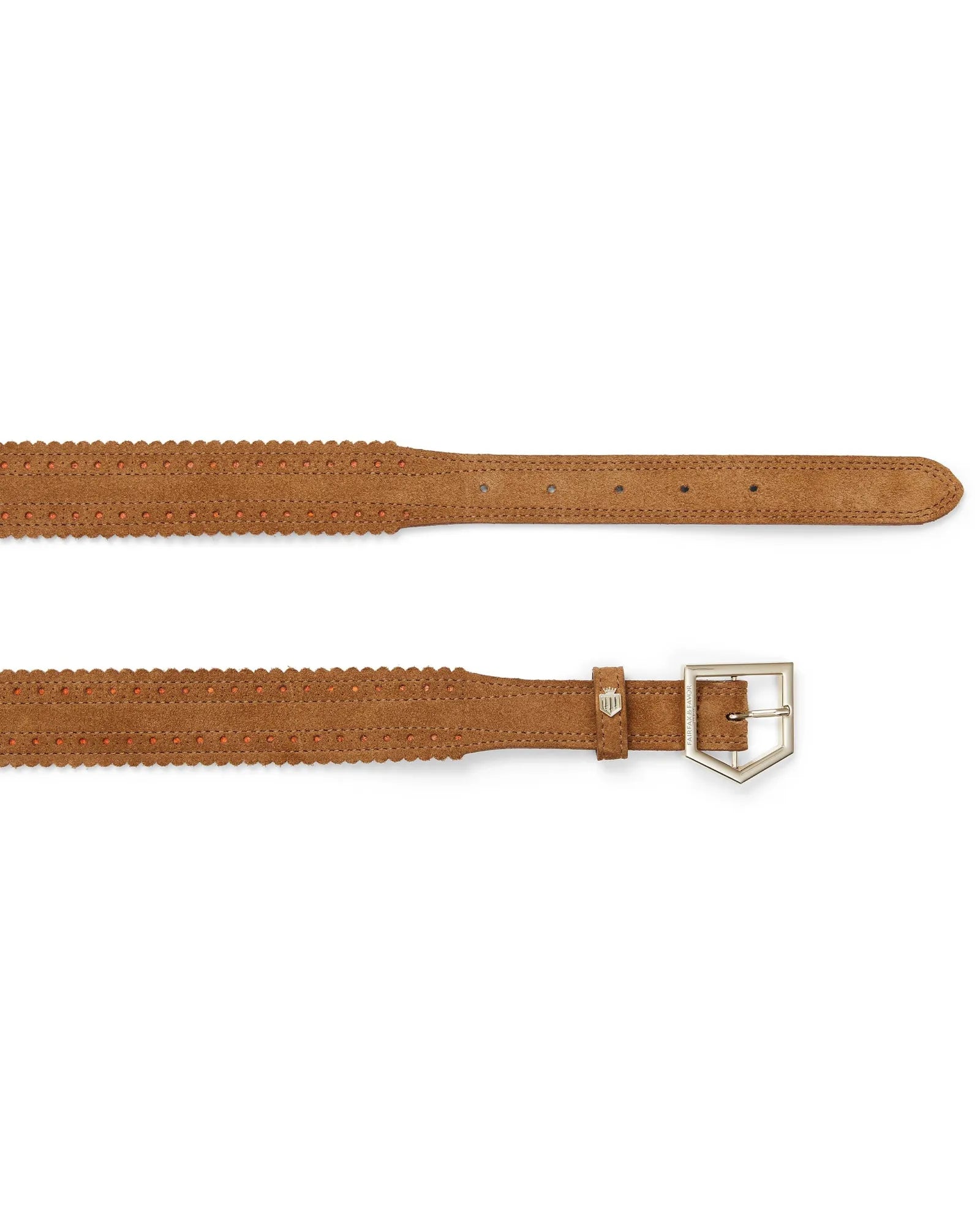 The Regina Belt in Tan Suede