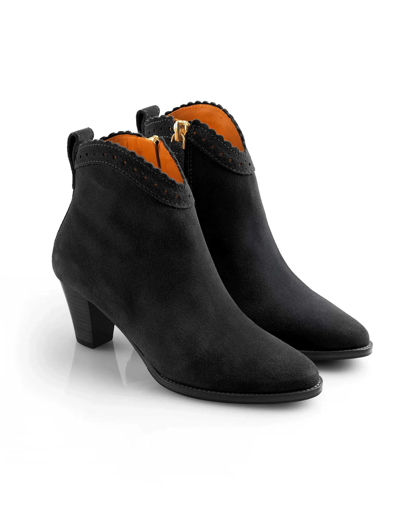 The Regina Ankle Boot in Black Suede