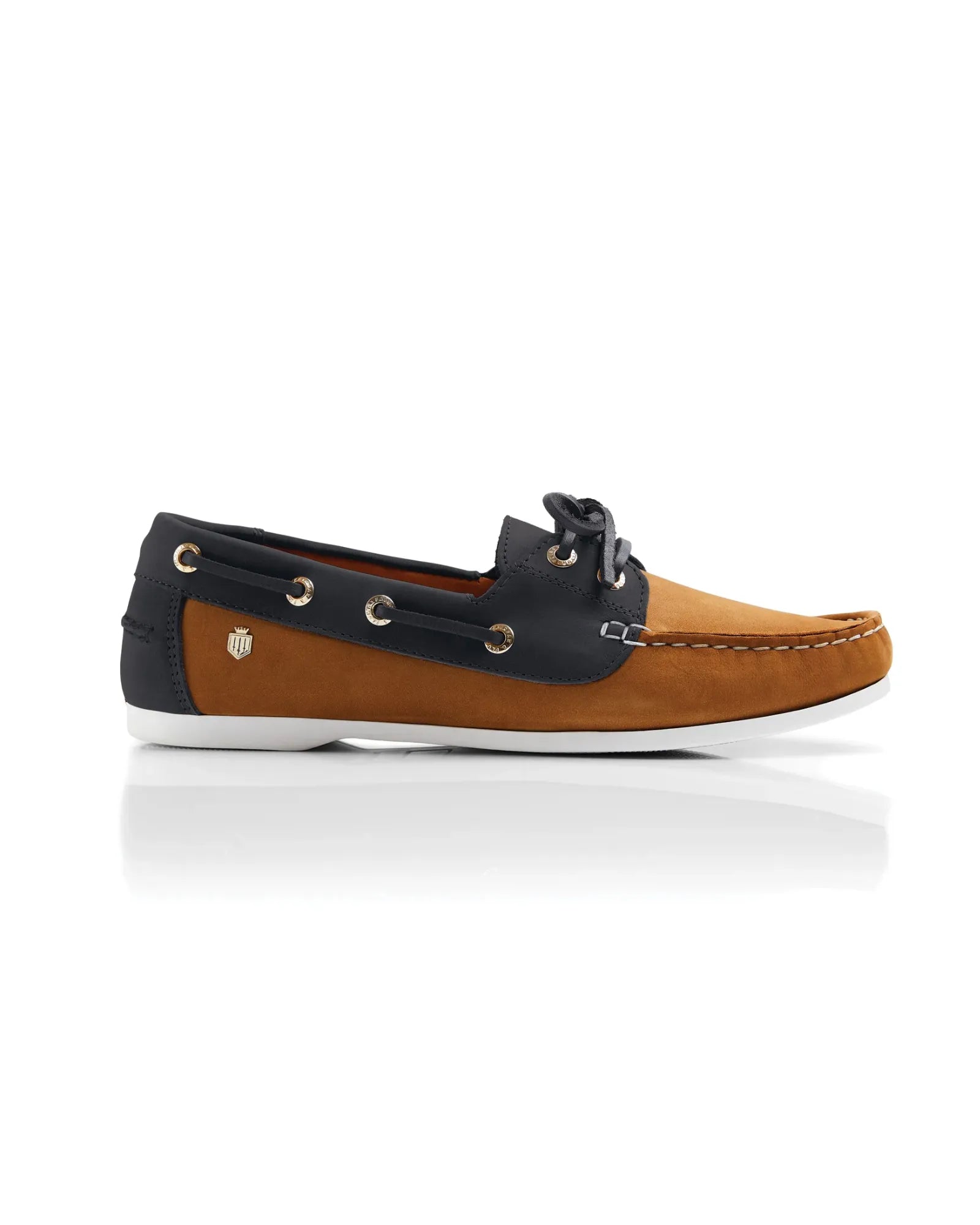 The Salcombe Deck Shoe - Tan & Navy