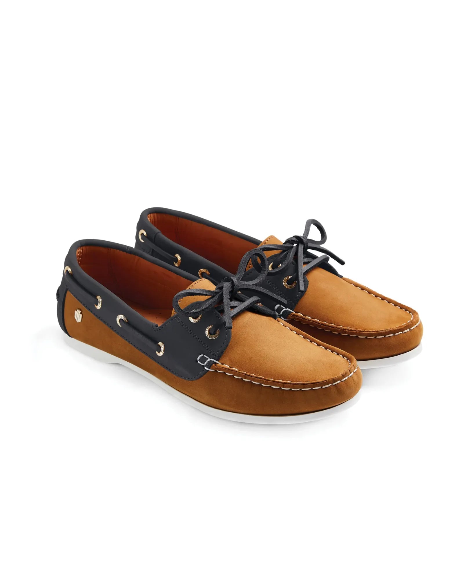 The Salcombe Deck Shoe - Tan & Navy