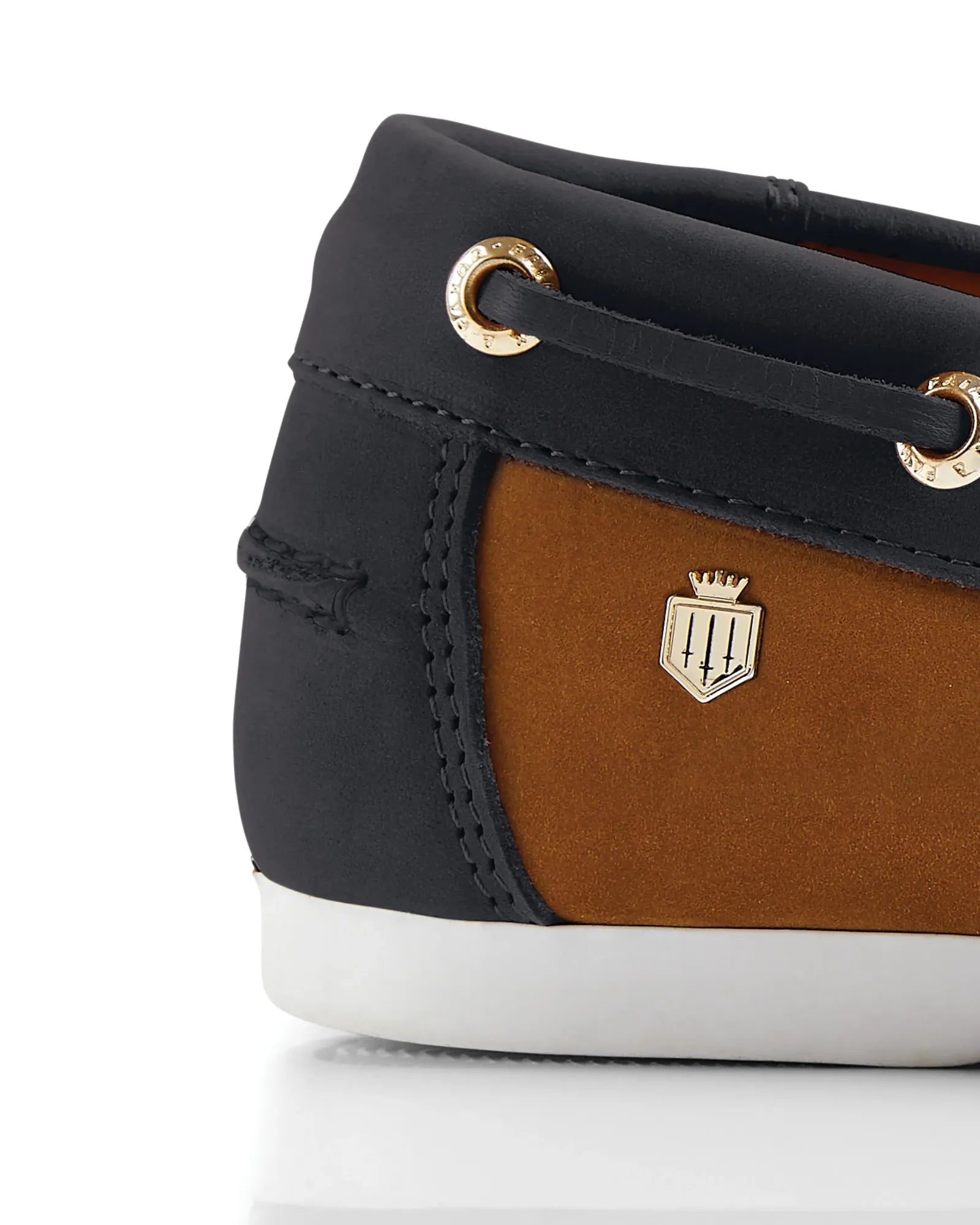 The Salcombe Deck Shoe - Tan & Navy