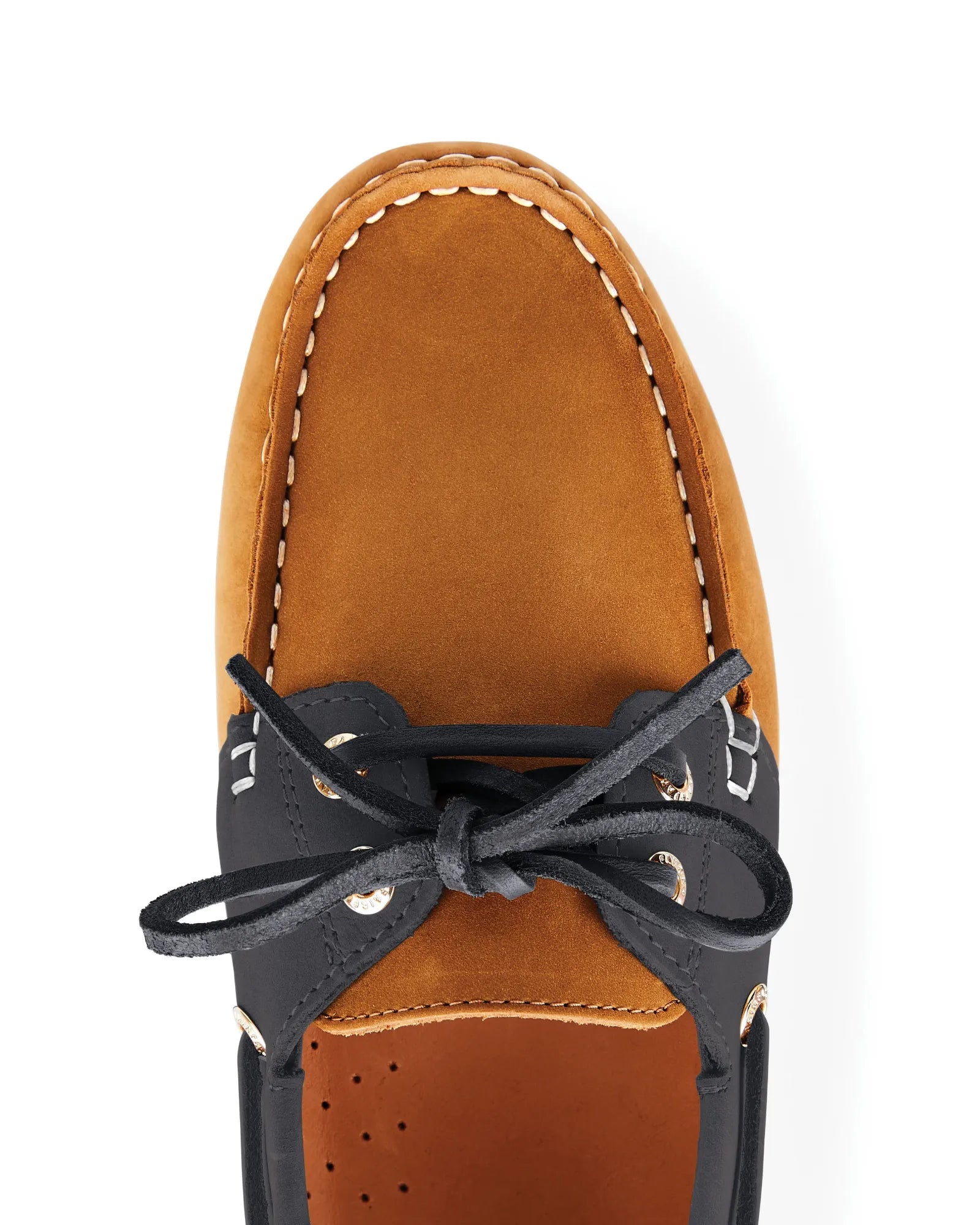 The Salcombe Deck Shoe - Tan & Navy