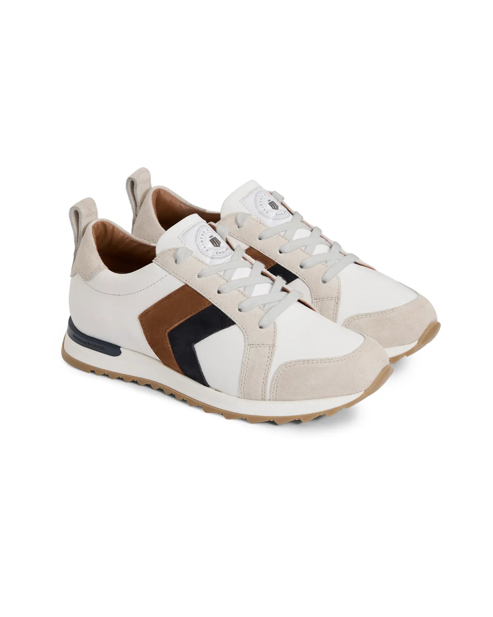 Xandra Trainers - Tan & Navy