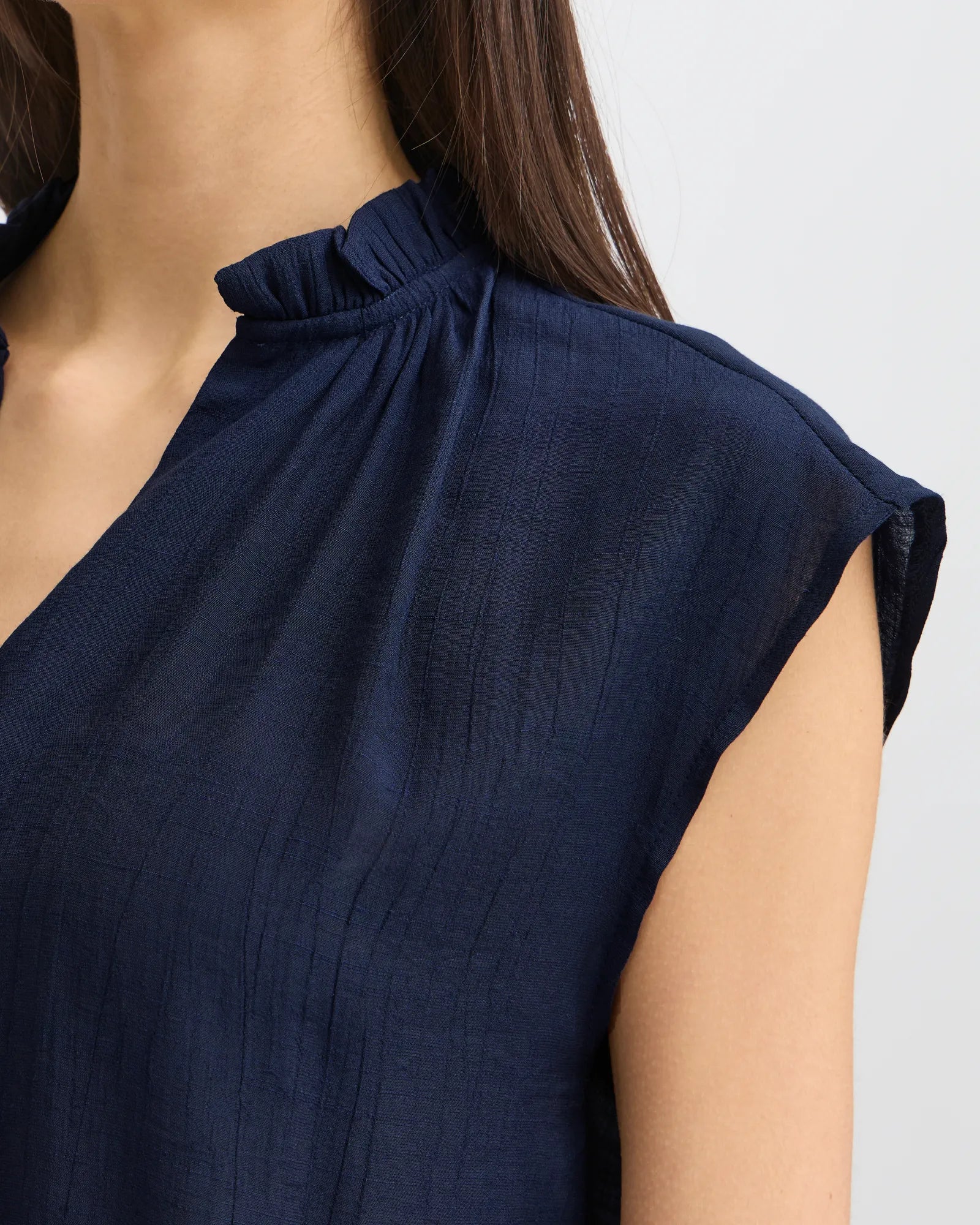 FRALYSSA Blouse - Navy Blazer