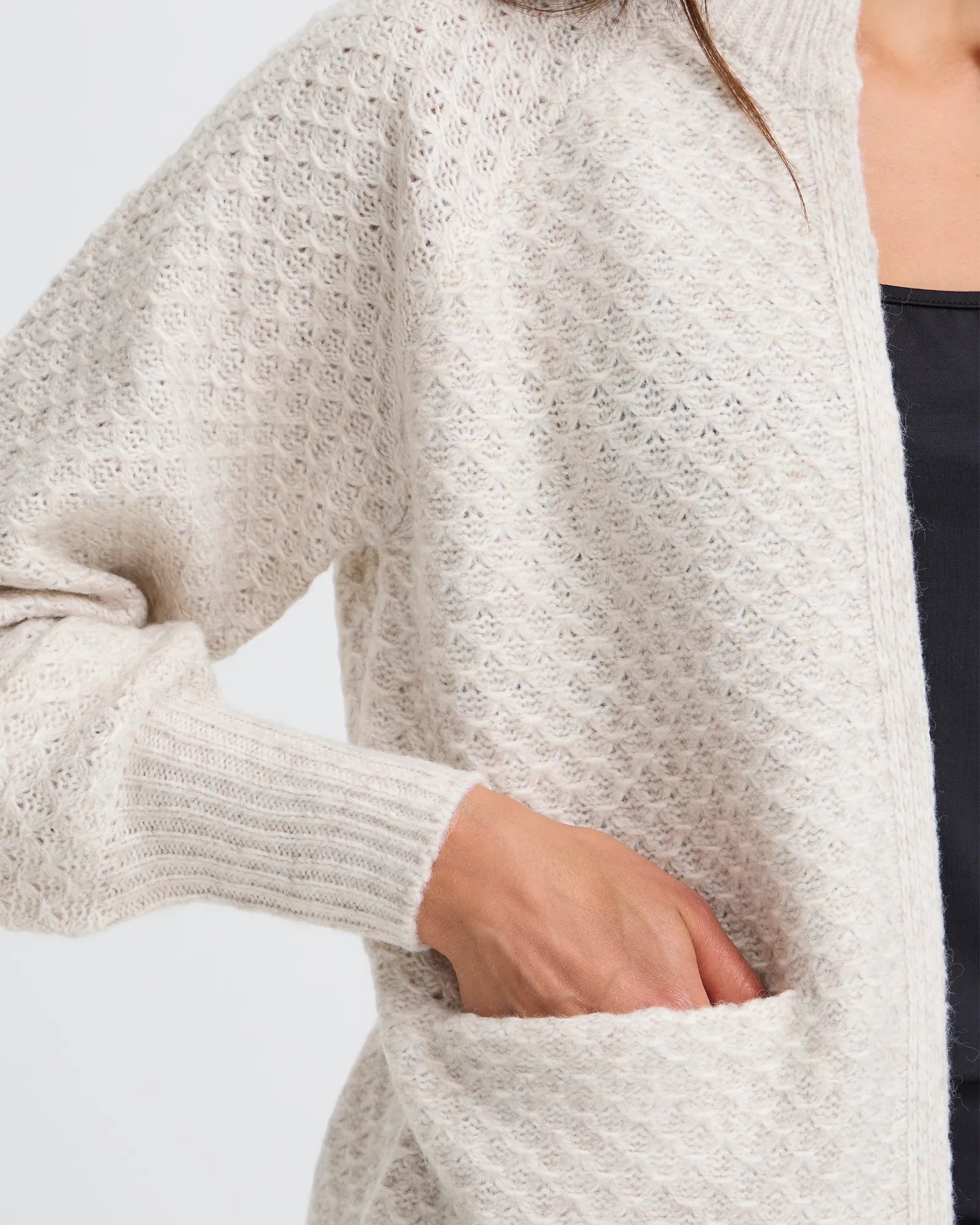 FRBEVERLY Cardigan - Oatmeal Melange