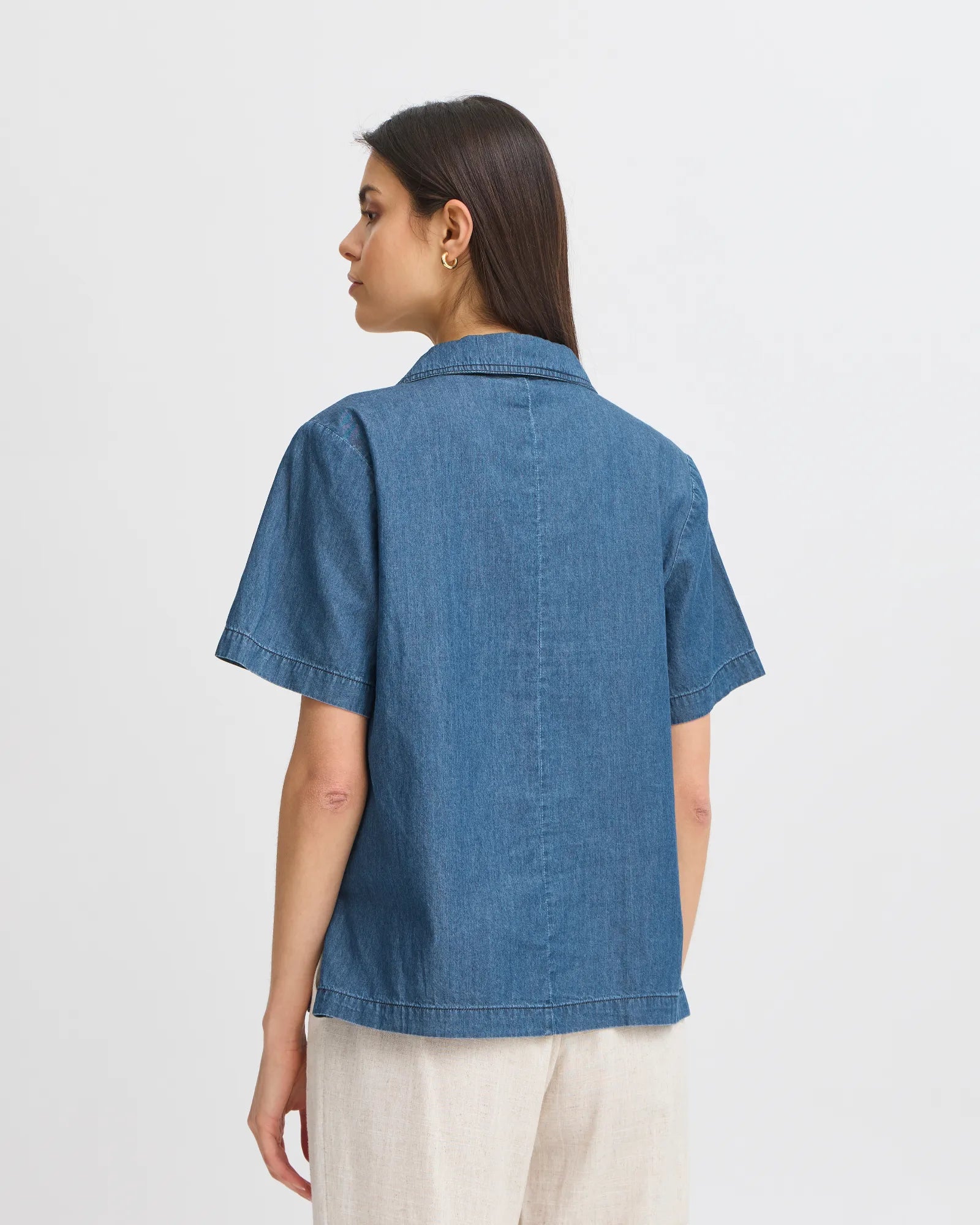 FRKINDRA Blouse - Clear Blue Denim