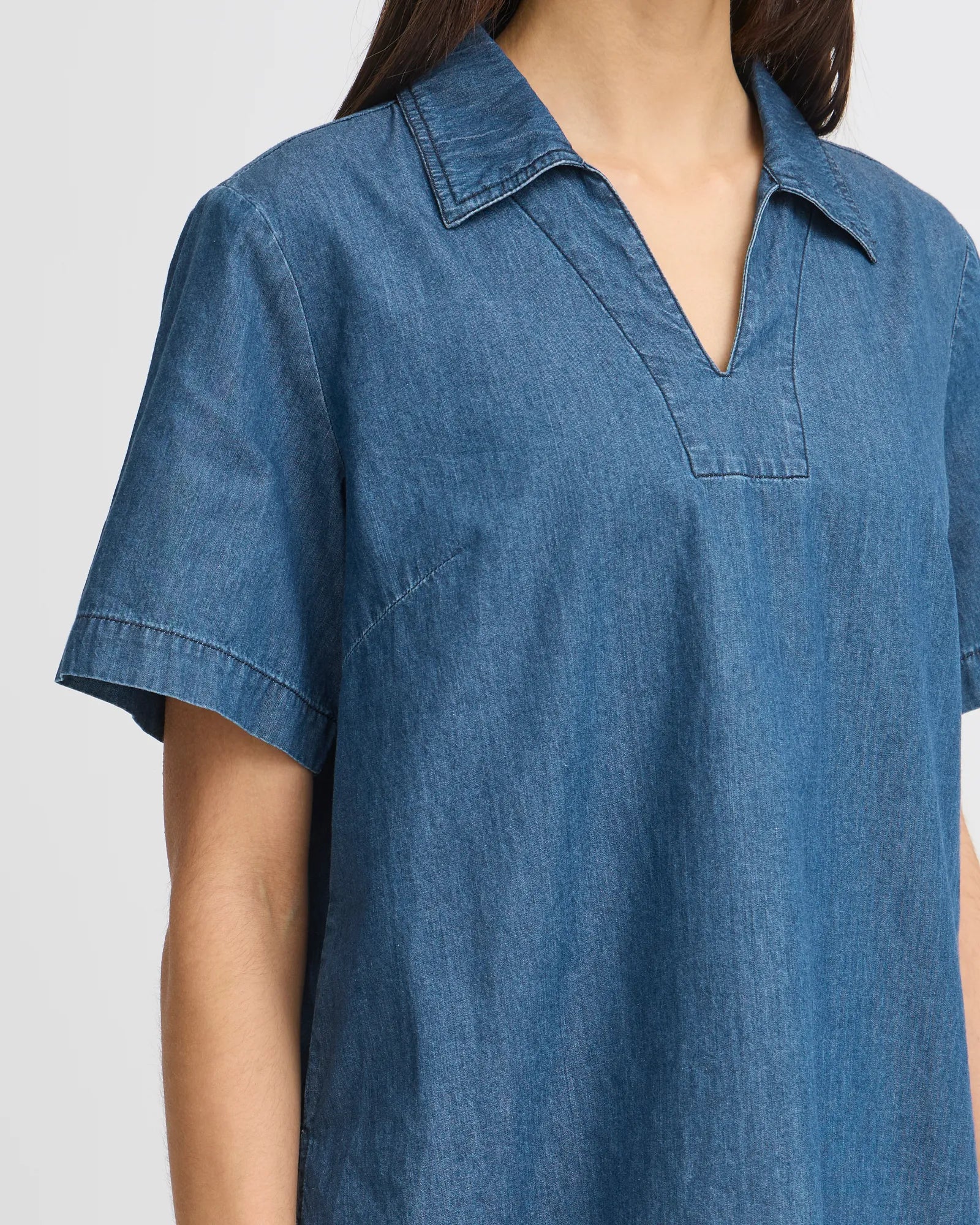 FRKINDRA Blouse - Clear Blue Denim