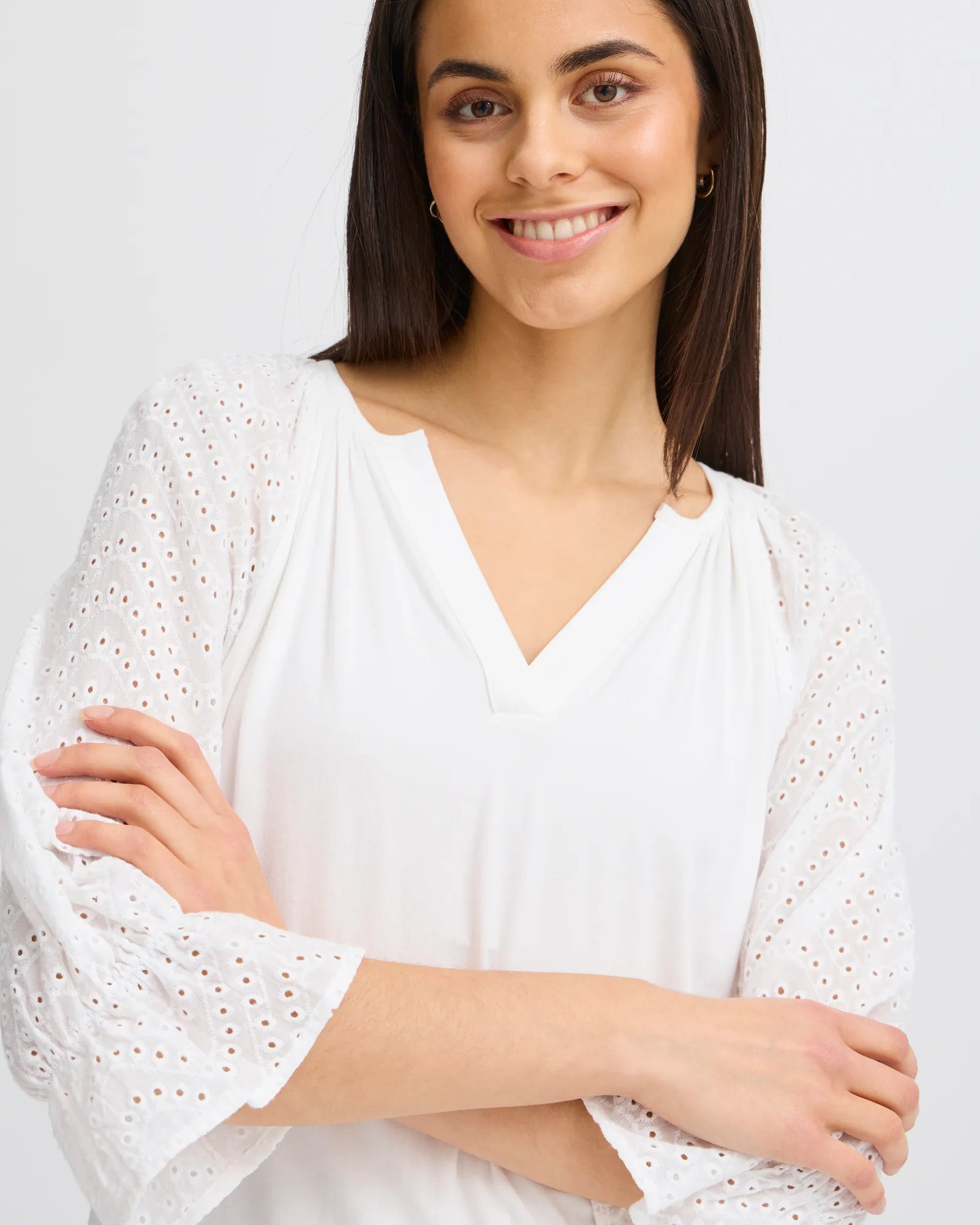 FRMYNNE Blouse - Blanc de Blanc