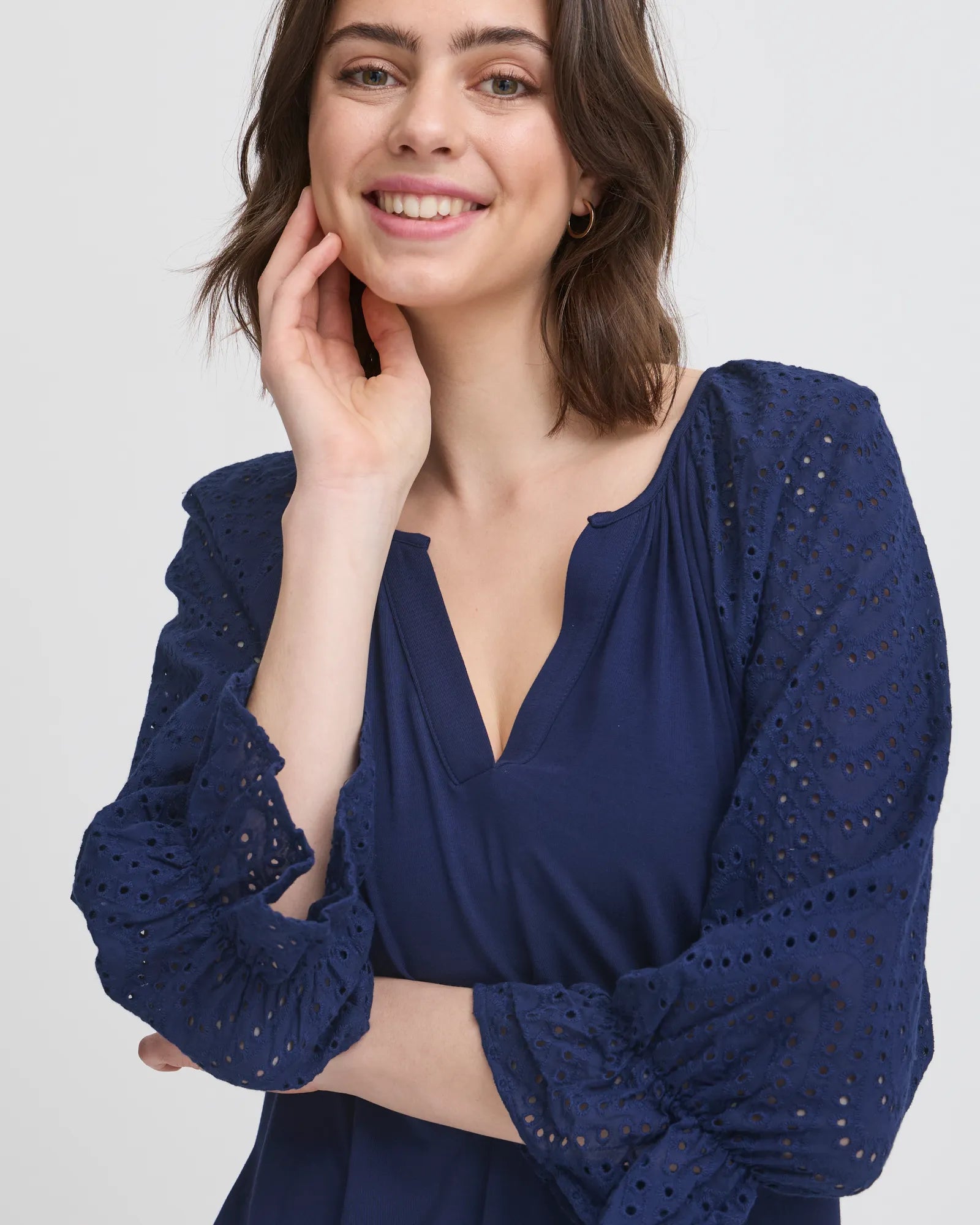 FRMYNNE Blouse - Navy Blazer