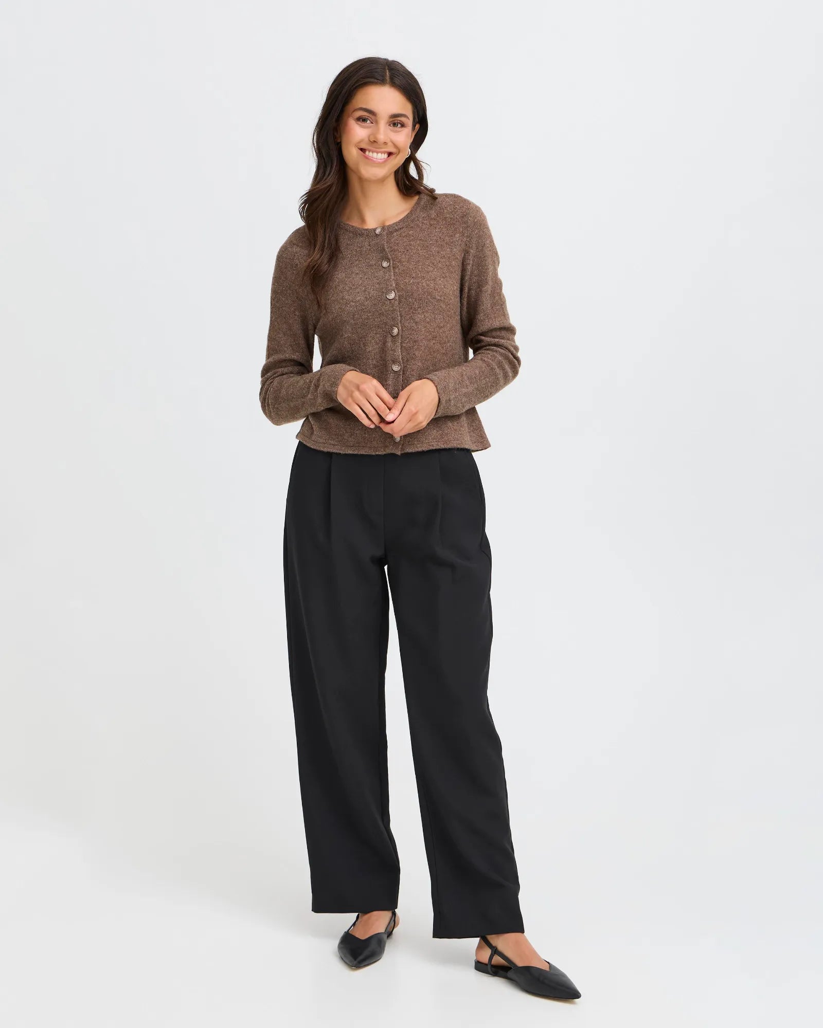 FRNOAH Cardigan - Cocoa Melange