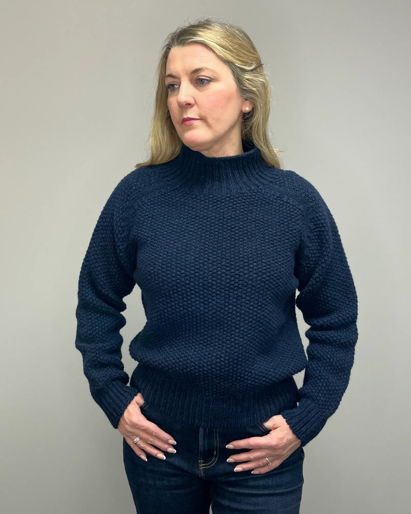 Harley of Scotland Women's Knitted Jumper (L4623/5A) Cosmos – Beacon