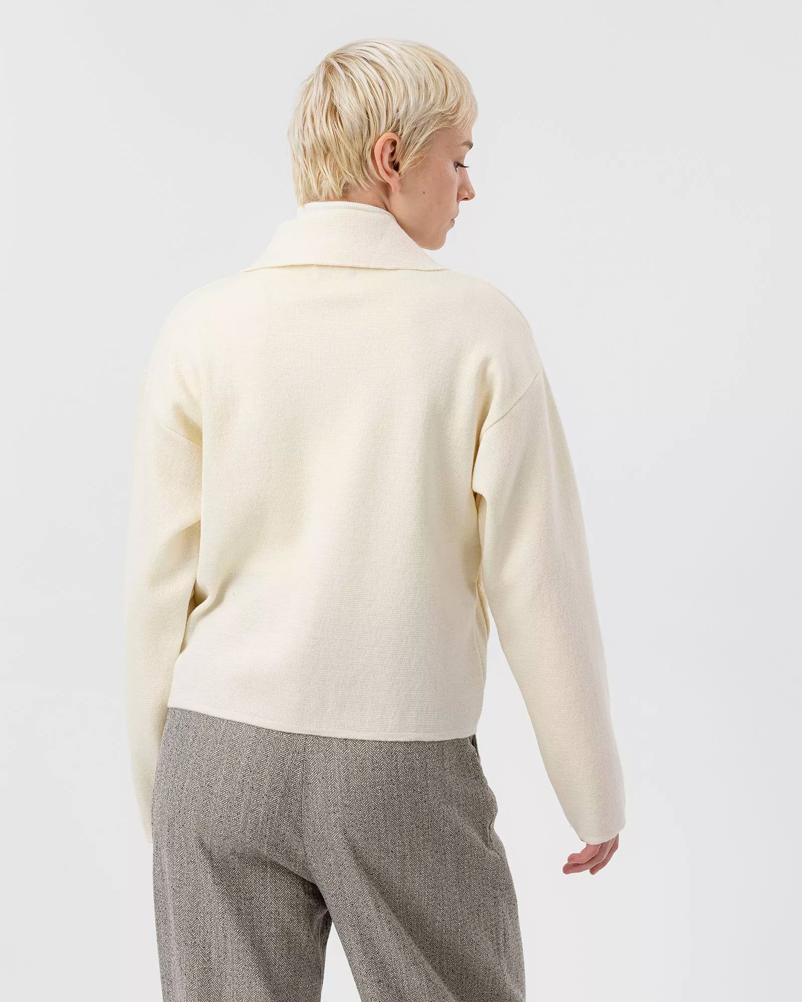 Alva Knitted Jacket - Whisper White