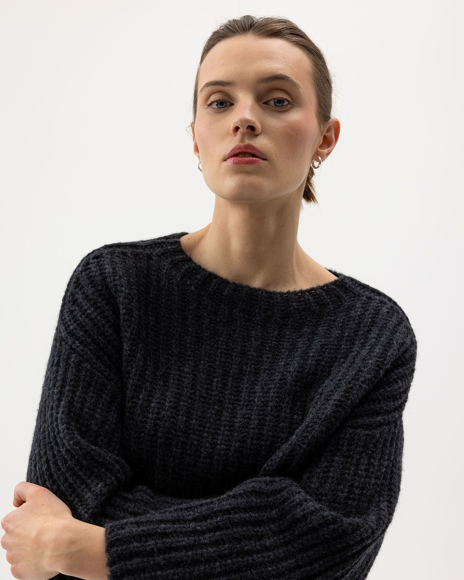 Cajsa Sweater - Anthracite Melange