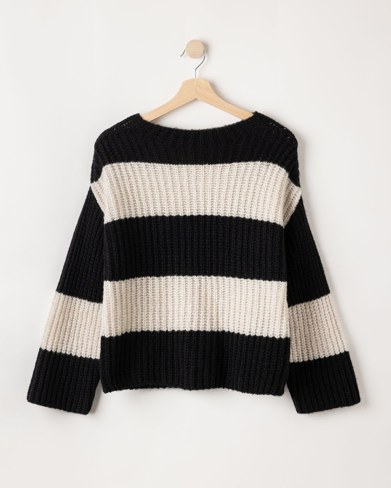Cajsa Sweater - Black/Sandshell