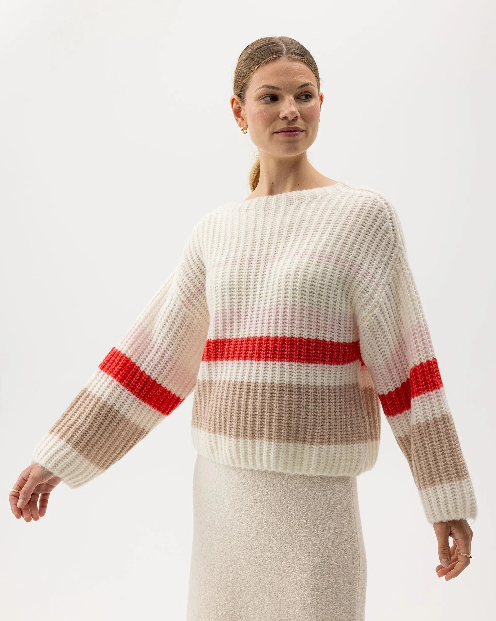 Cajsa Sweater - Off White/Multi