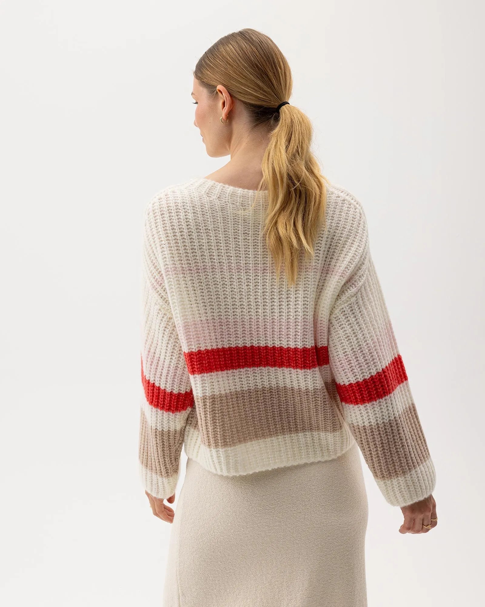 Cajsa Sweater - Off White/Multi
