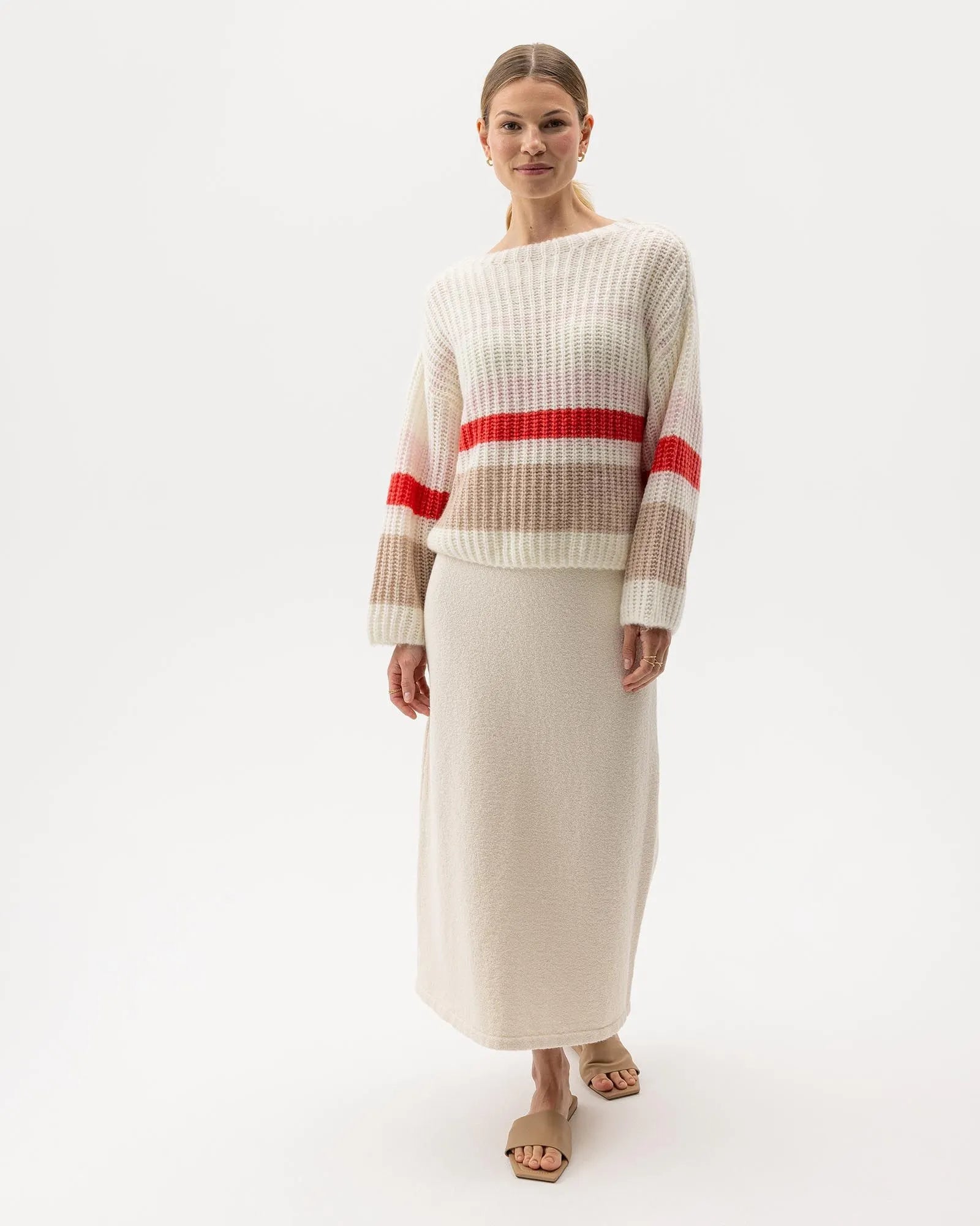 Cajsa Sweater - Off White/Multi