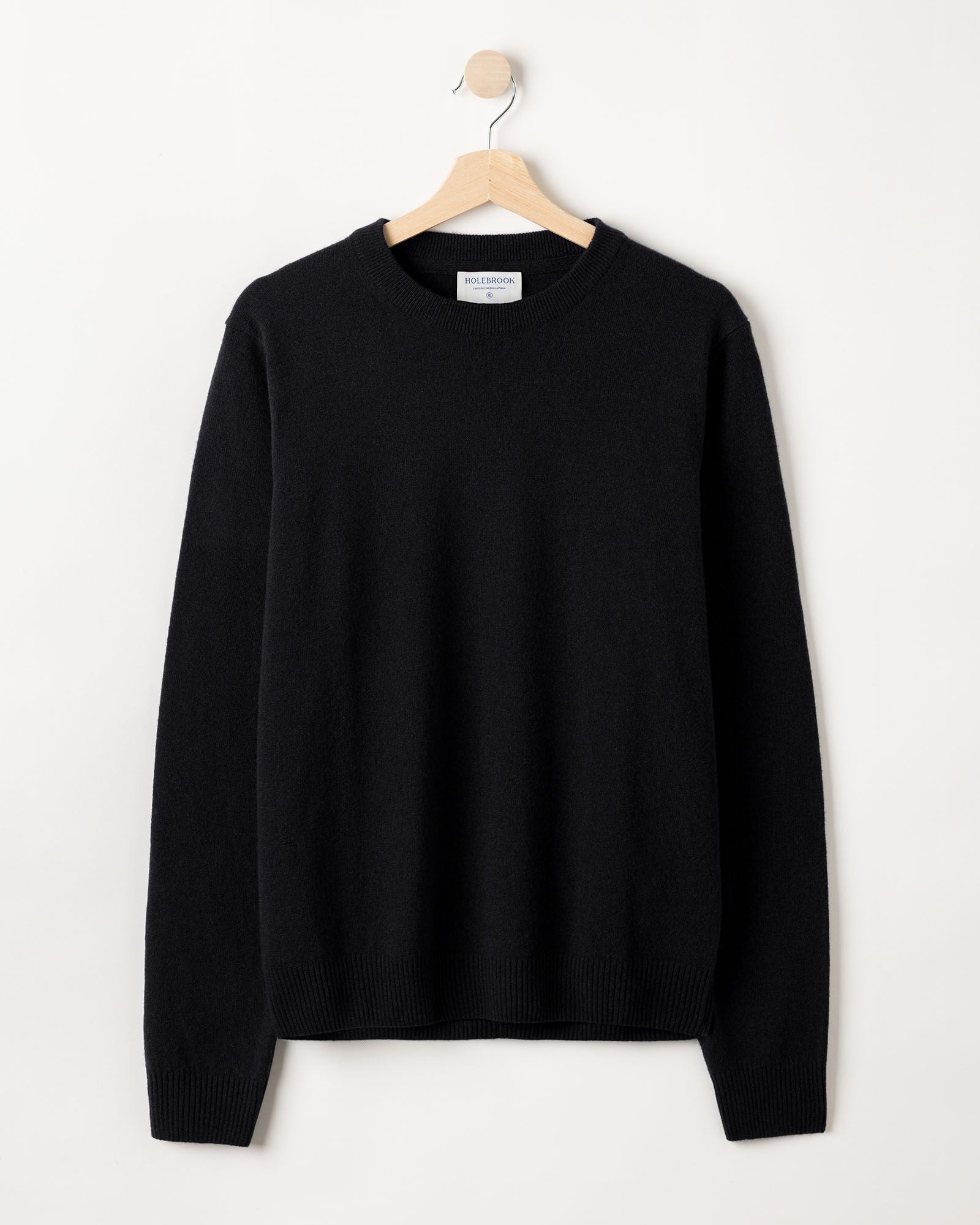 Dennis Crew Neck Jumper - Black
